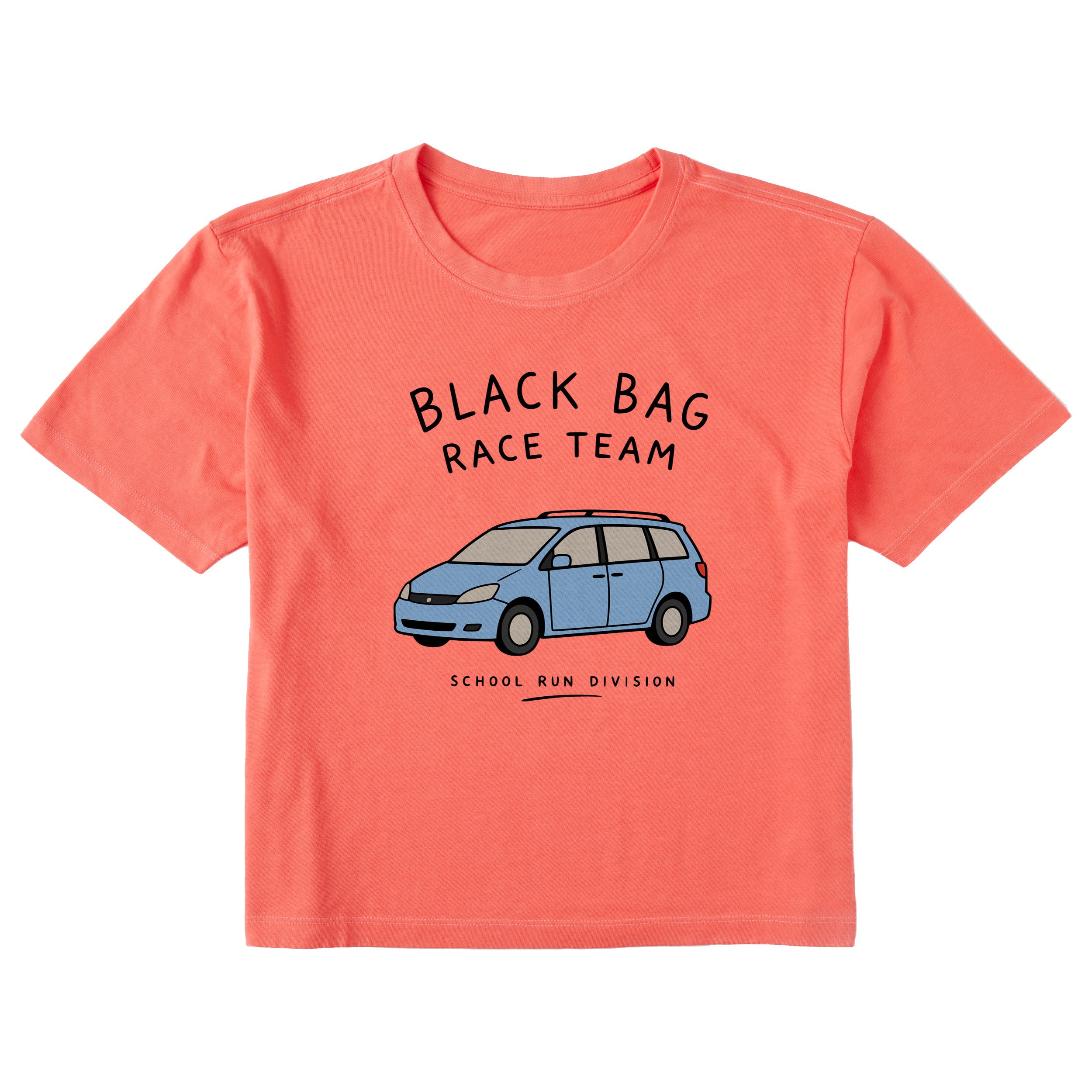 Race Team Boxy Tee, Mango Orange