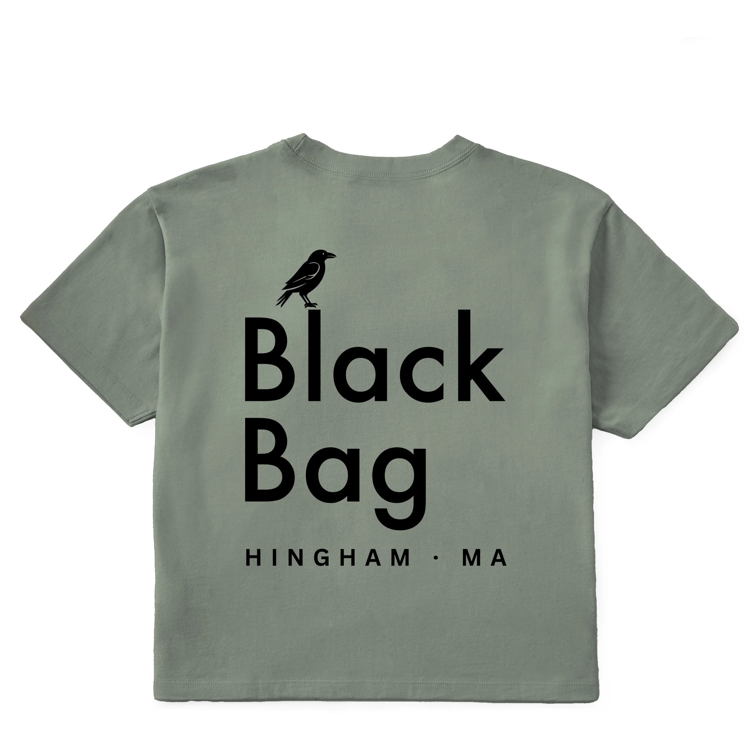 Hingham Boxy Tee, Moss Green