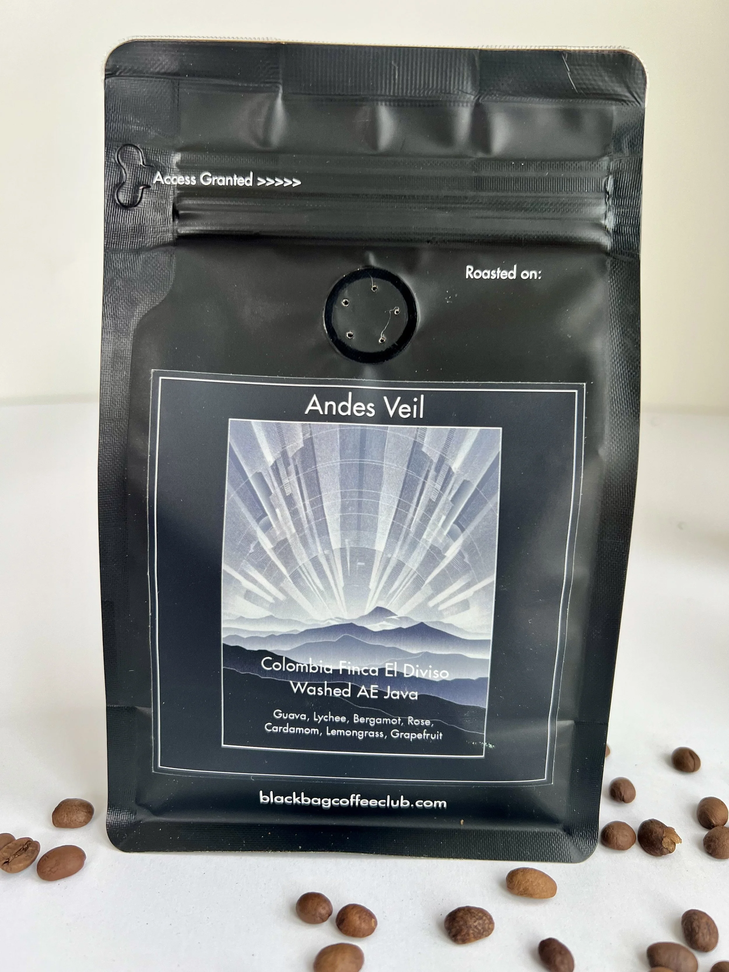 Andes Viel Colombia Finca El Diviso Java Washed Anaerobic Physical Bag Art