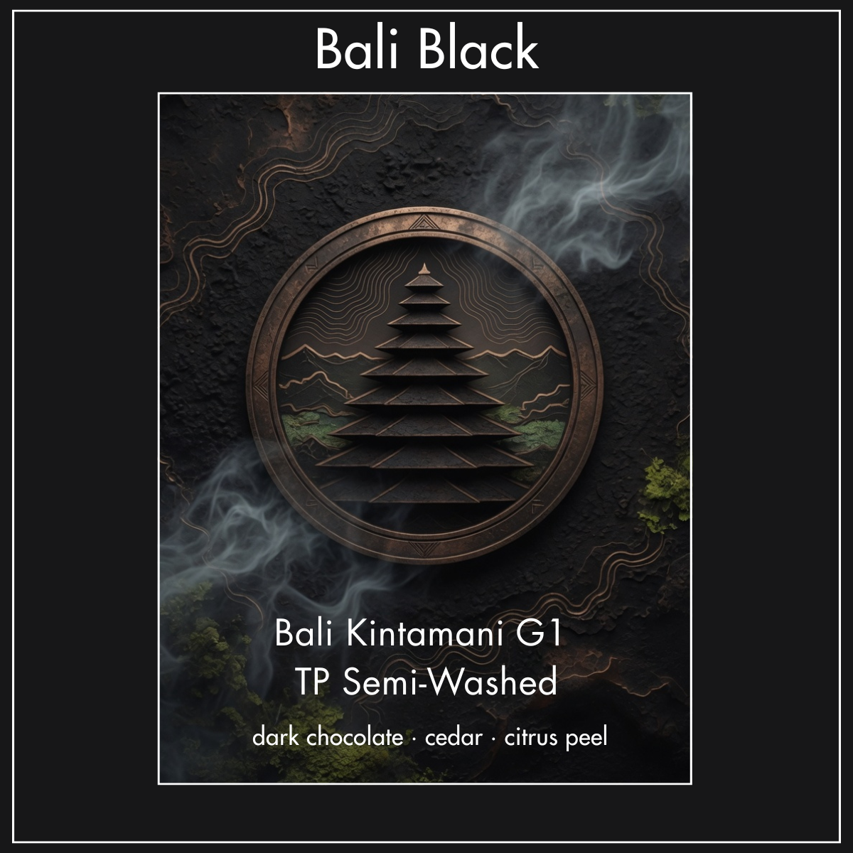 Bali Black Coffee Label