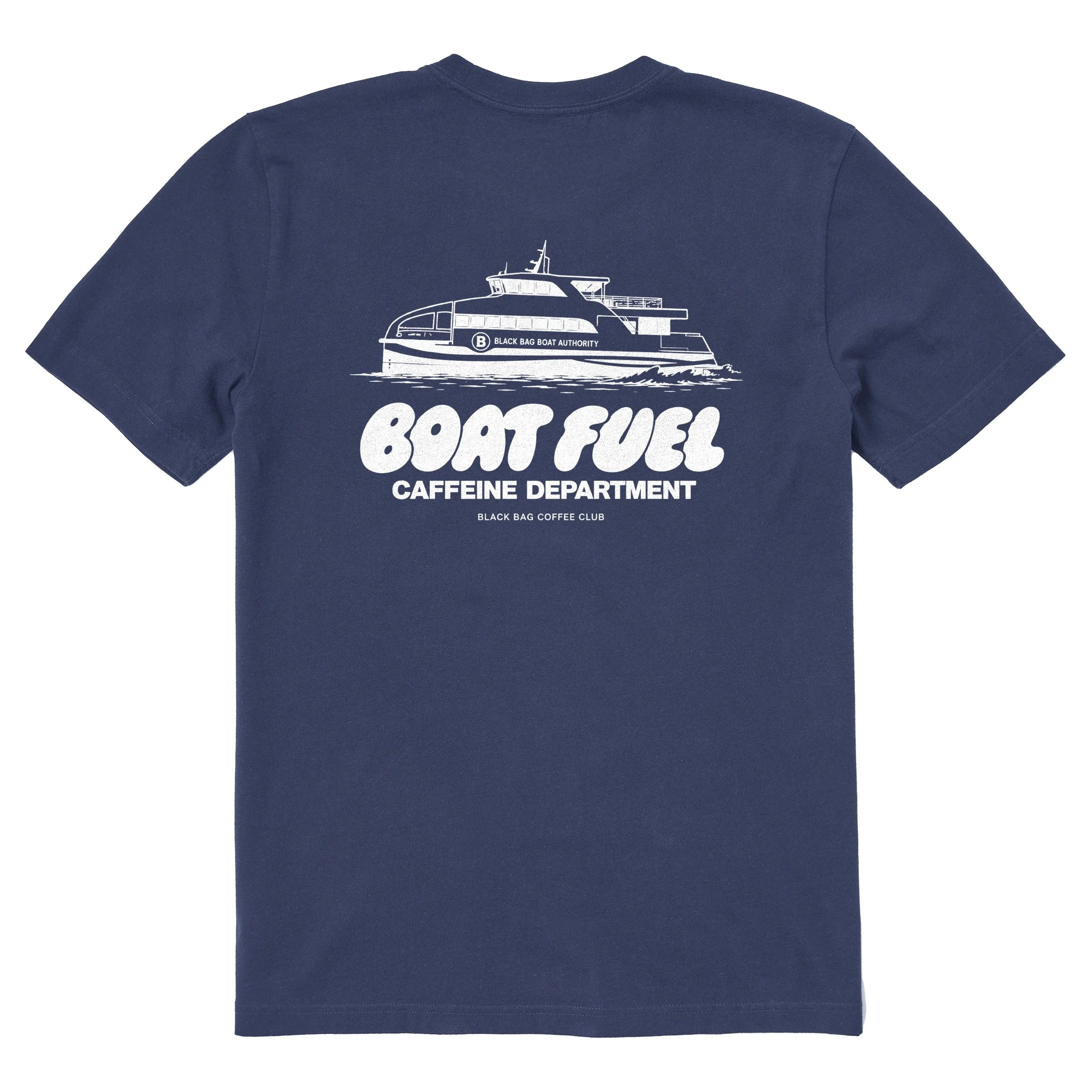 Boat Fuel Tee, Darkest Blue