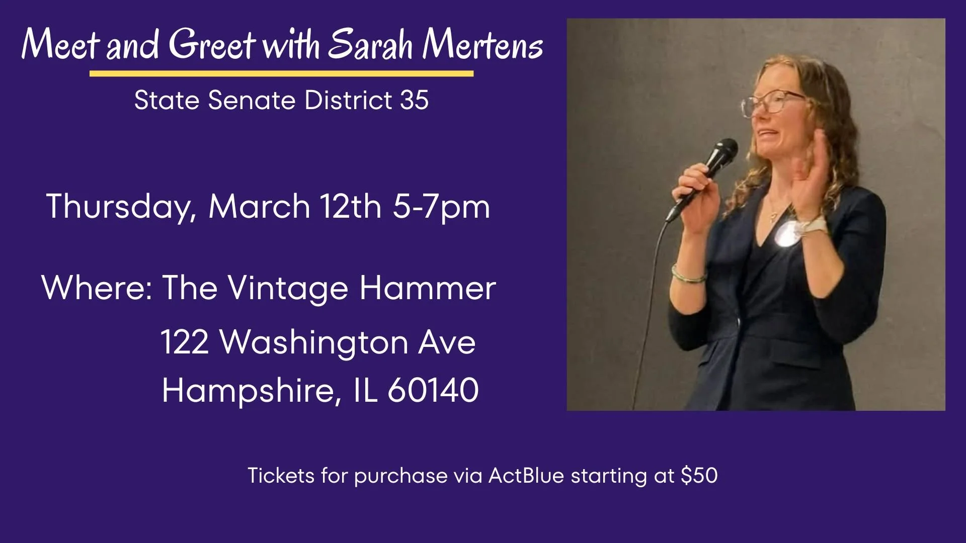 Meet and Greet with Sarah Mertens in Hampshire