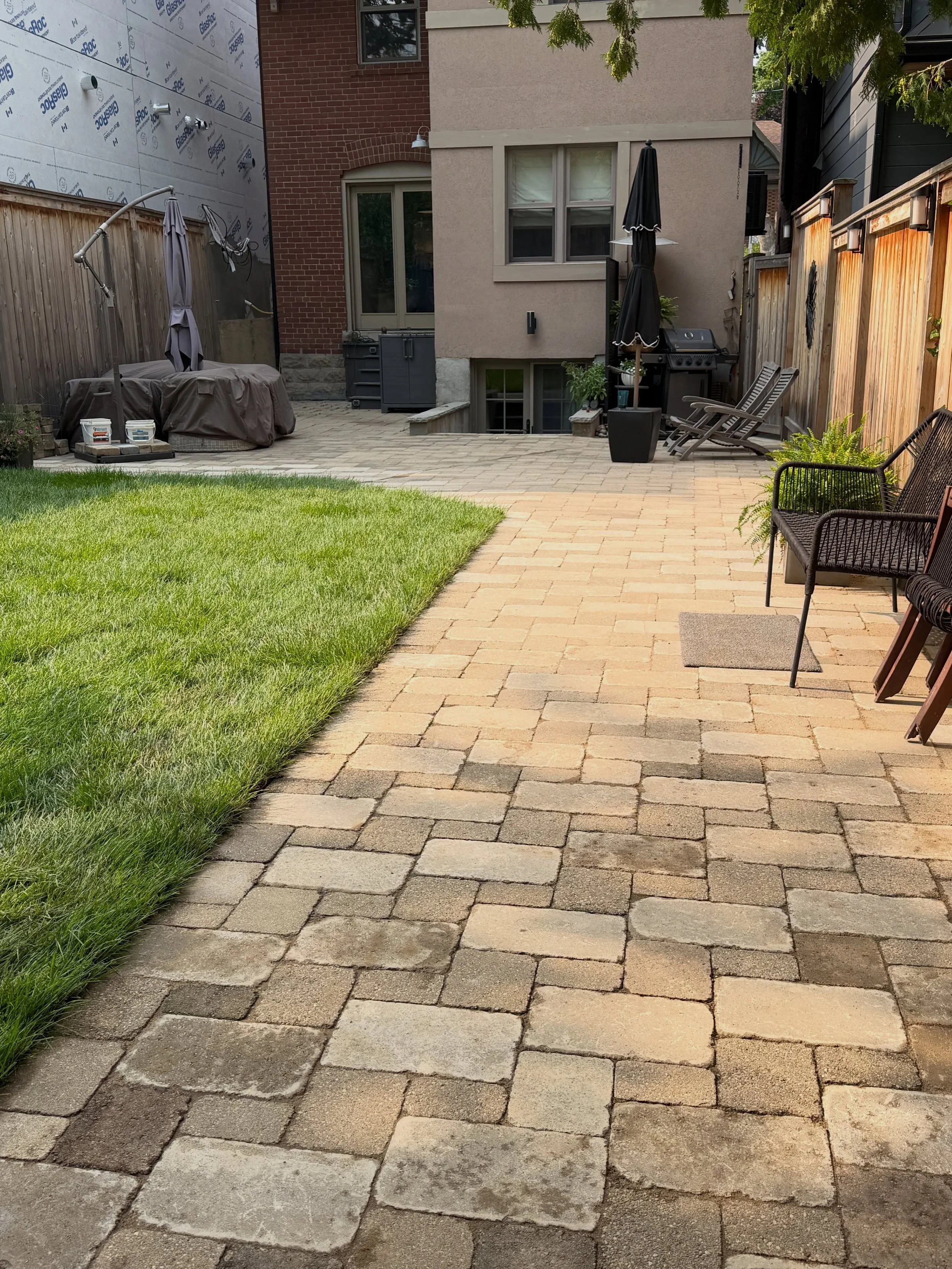 This project involved lifting and relaying the existing interlock after a pool removal, correcting the base where needed, and tying everything back into the existing patio for a clean, seamless finish.

A big thank you to @thepoolfillinpeople for bri