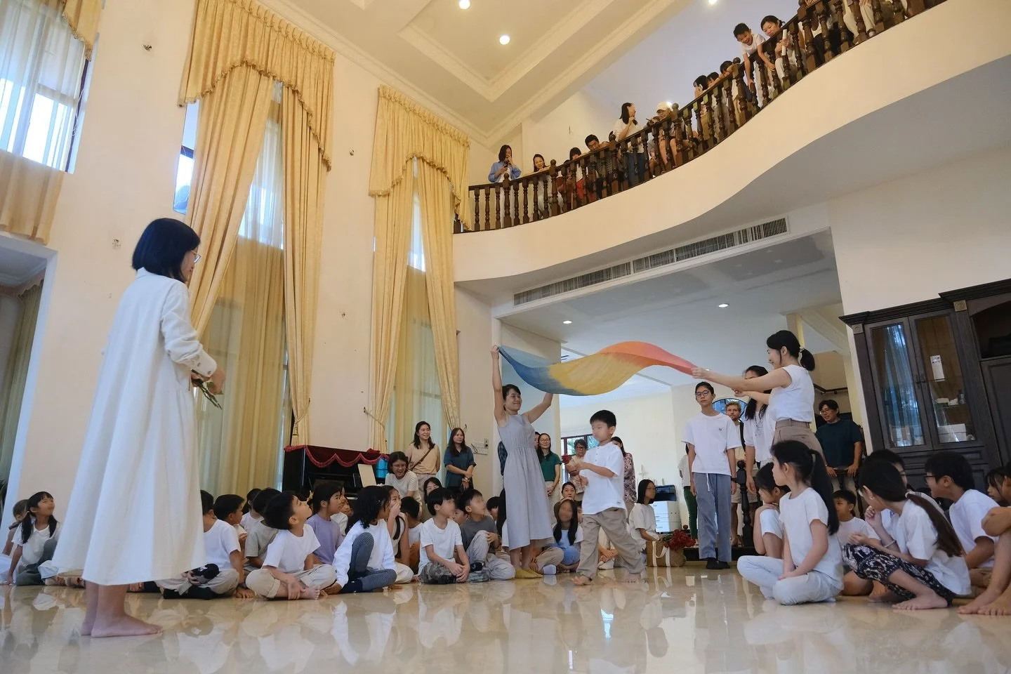 Red is for the love we bear,
Orange warmth is everywhere,
Yellow sunlight floods our hearts,
Green sprouts forth where new life starts.

Blue devotion fills the sky,
Indigo night sings lullaby,
Violet wisdom will protect,
The Light of Truth our lives