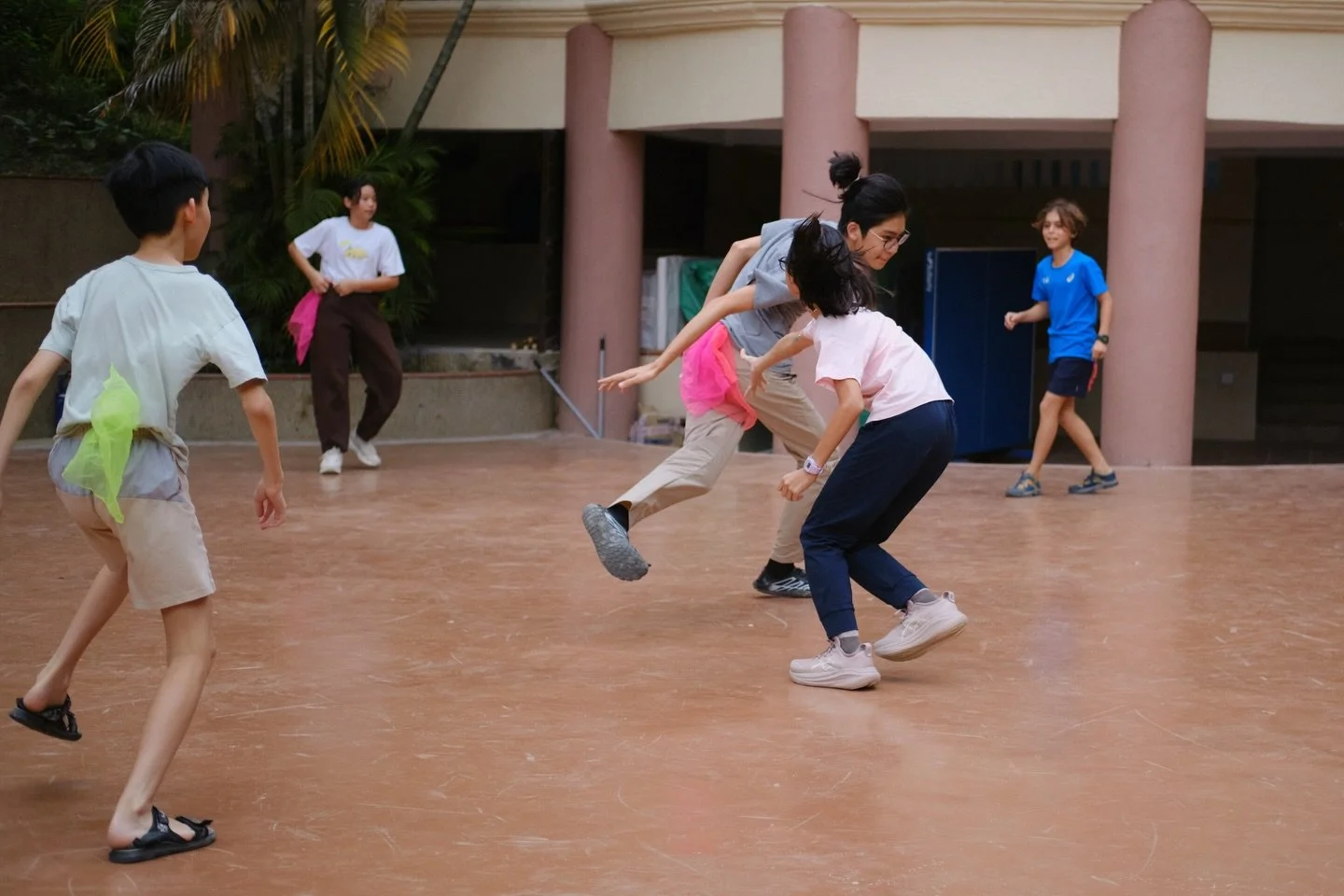 Games &amp; Movement

Two opposite lines are assigned a distance apart and the children stands on first line at one end of the courtyard. Teacher chooses a &ldquo;Brother/ Sister Sam&rdquo; who stands in middle of two lines. Everyone shouts, &ldquo;B