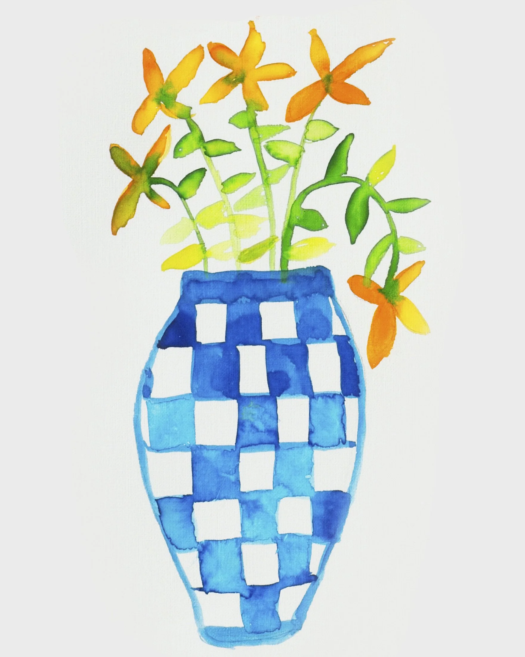 Vases Gone Wild Series: Cobalt & Cosmos