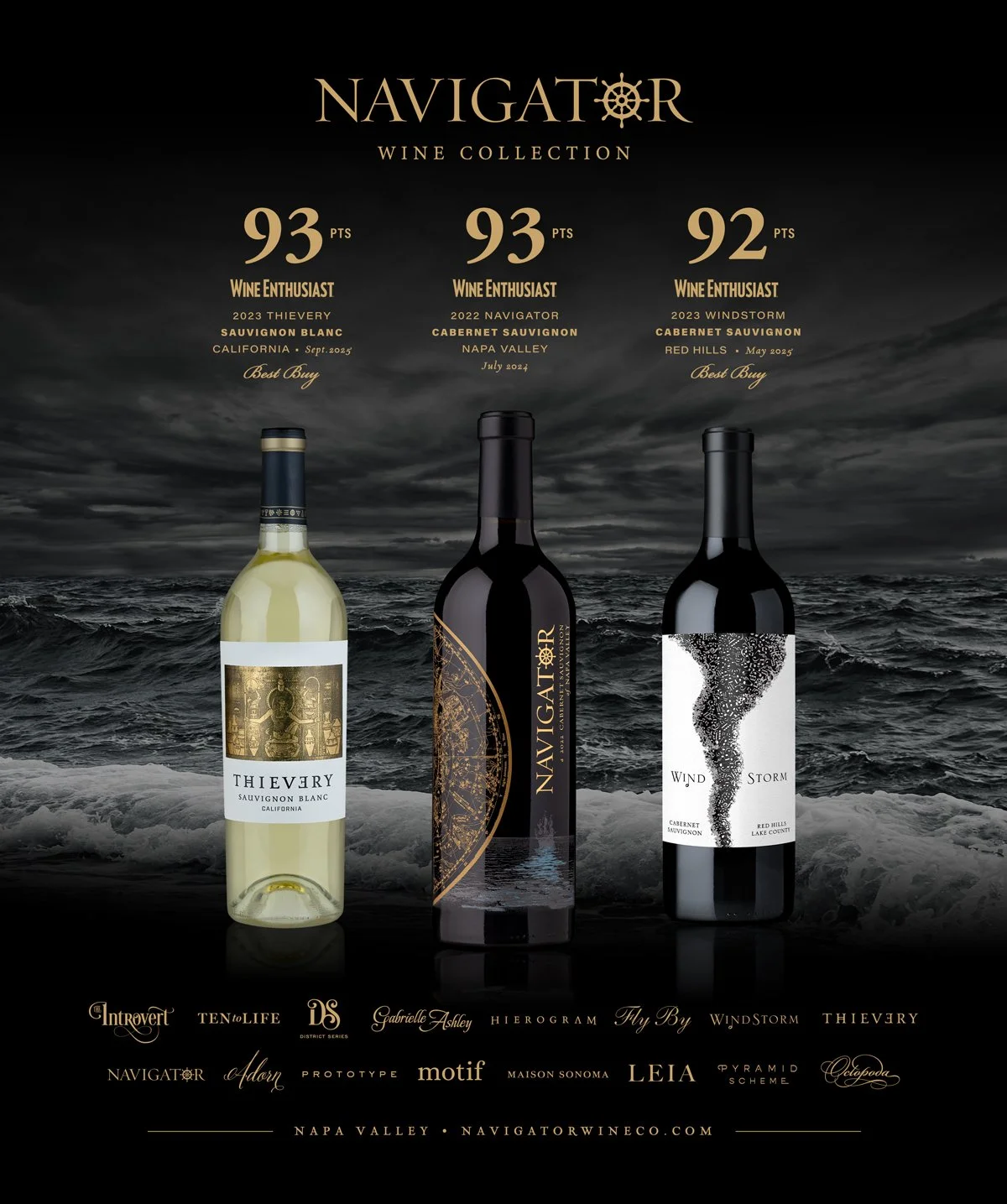 Wine Enthusiast Recognizes the Navigator Wine Collection Triple Crown