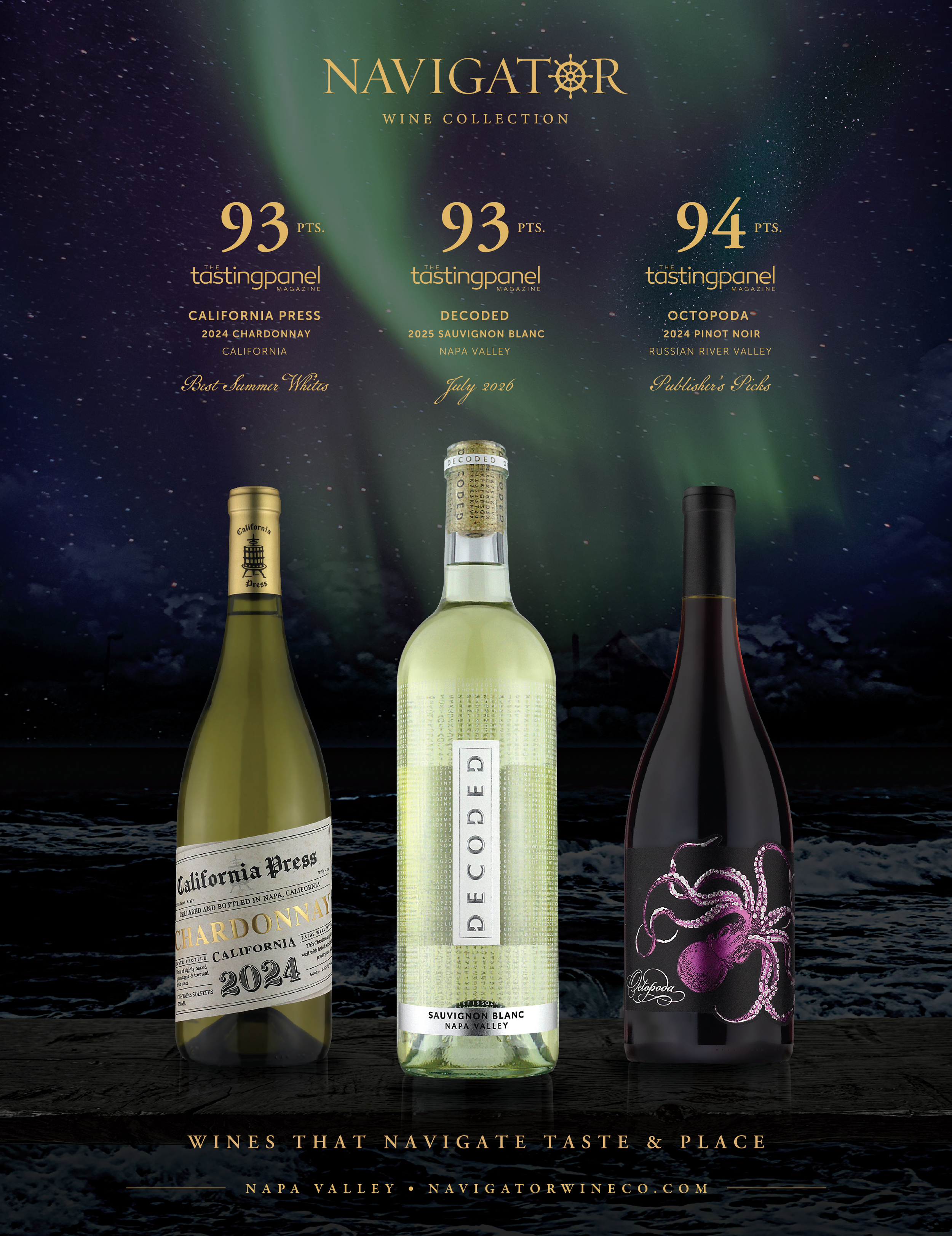 Navigator Wine Collection Celebrates New Ratings from The Tasting Panel Magazine