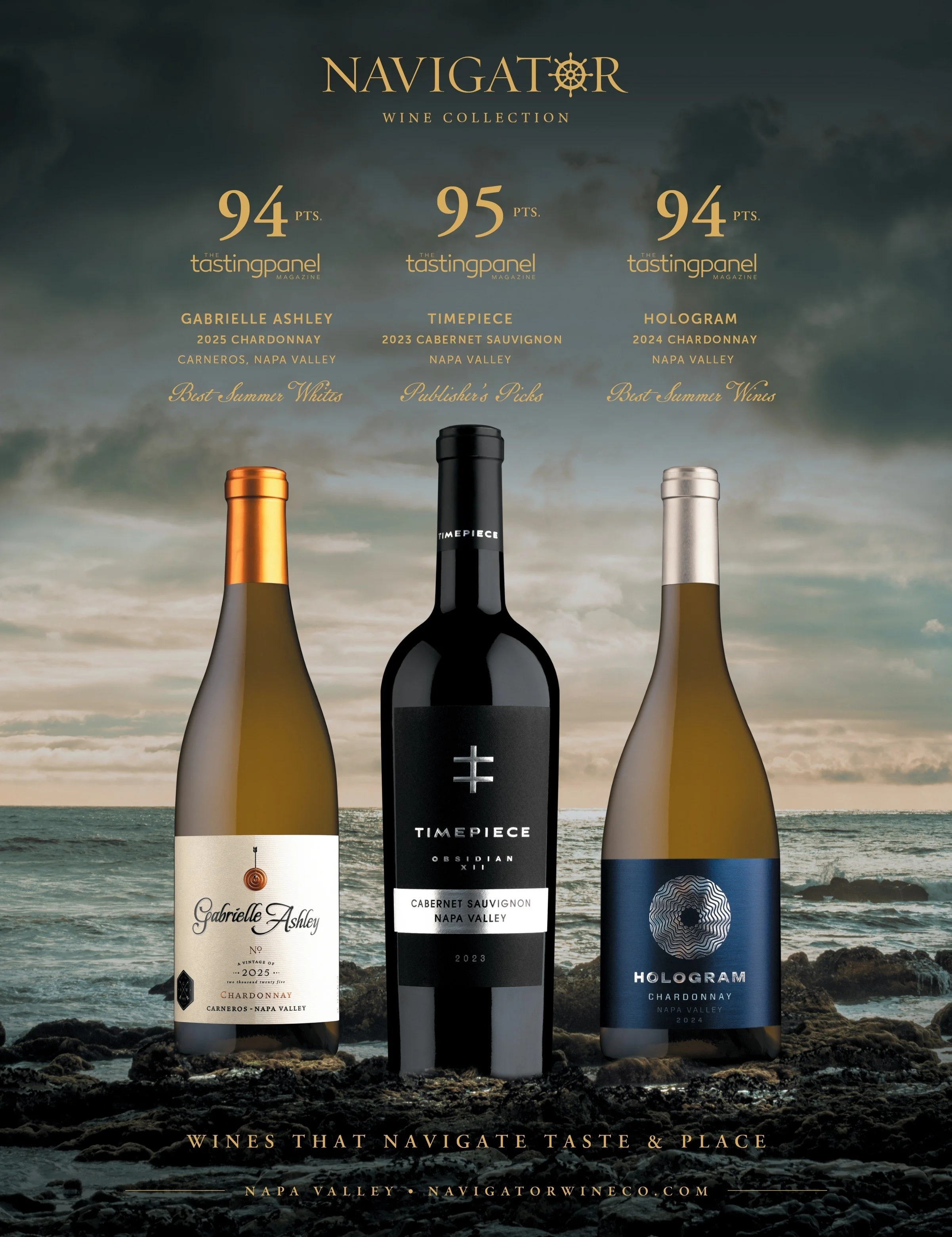 Navigator Wines Earn 94+ Points from The Tasting Panel
