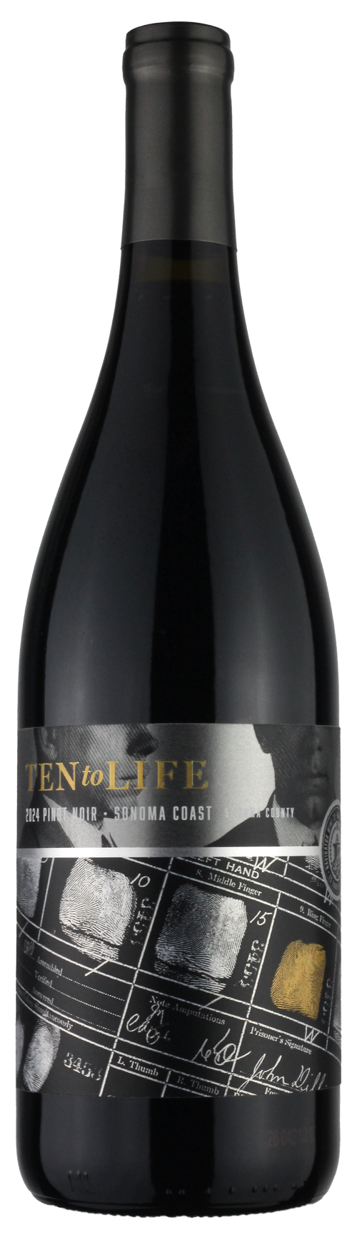 Ten to Life Pinot Noir bottle