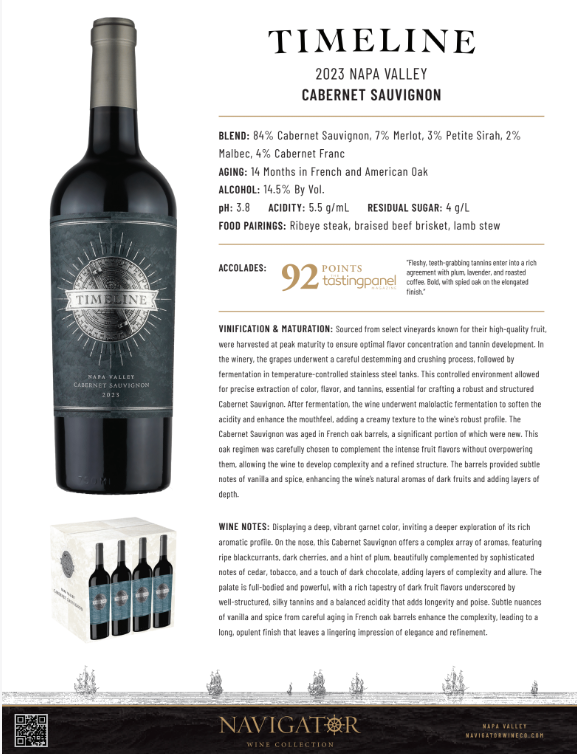 2023 Timeline Napa Valley Cabernet Sauvignon