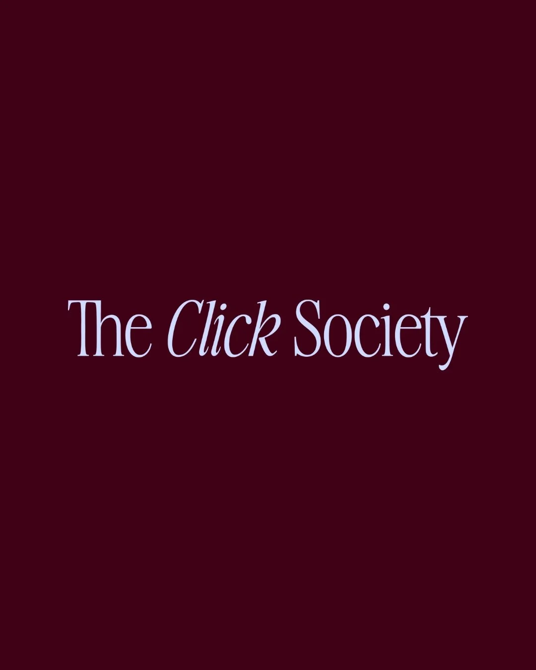 The Click Society has a new look.

It was a total pleasure collaborating with @assorted.gem on this refresh, who perfectly captured the evolution of the brand.

I am so glad you are here for this next chapter.

#TheClickSociety #Rebrand #EcommerceStr
