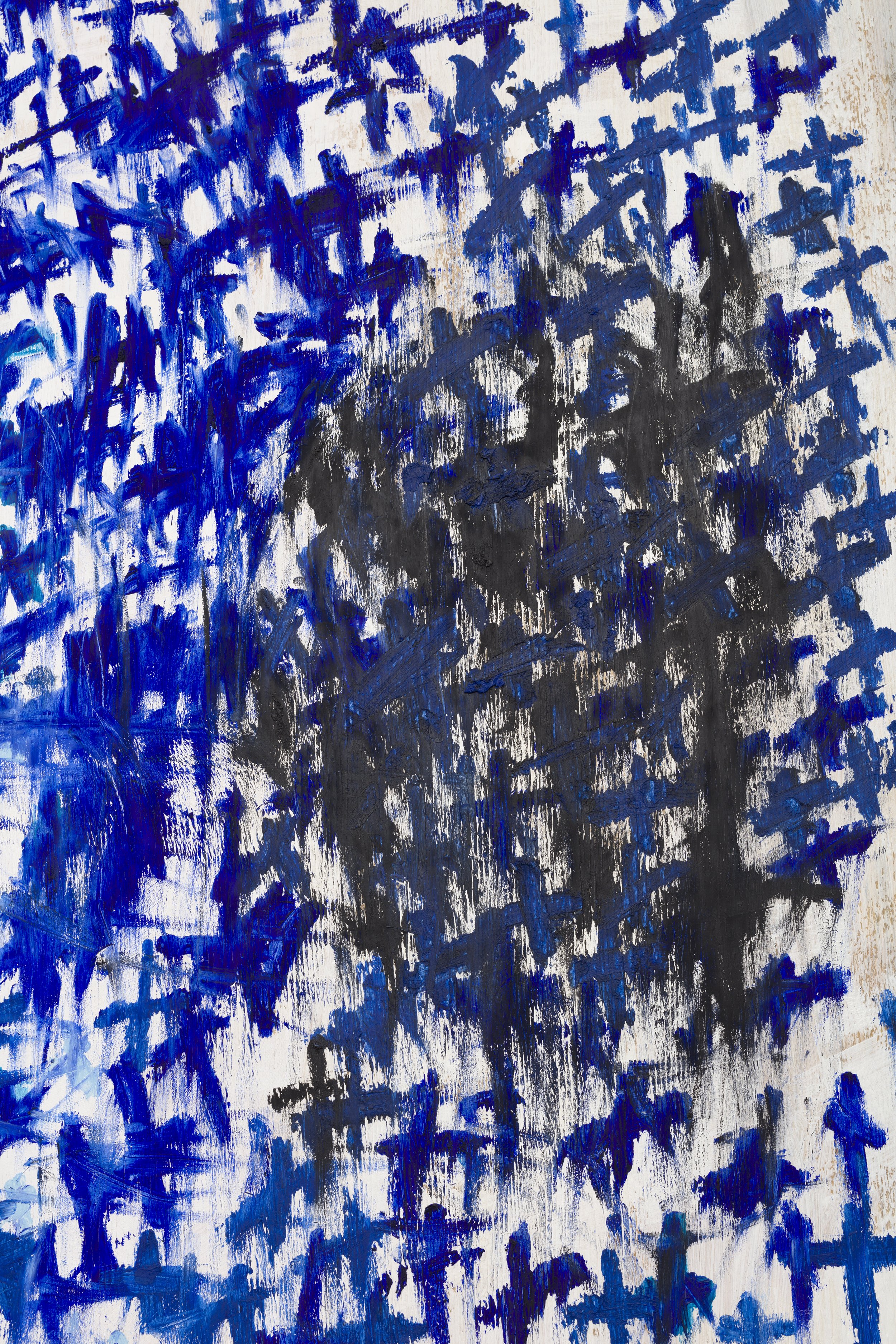  Yard Sign with Yellow and White Constellation, Yard Sign with Blue Constellation , 2019 
Mixed media on panel 
Overall dimensions: 96 x 104 inches