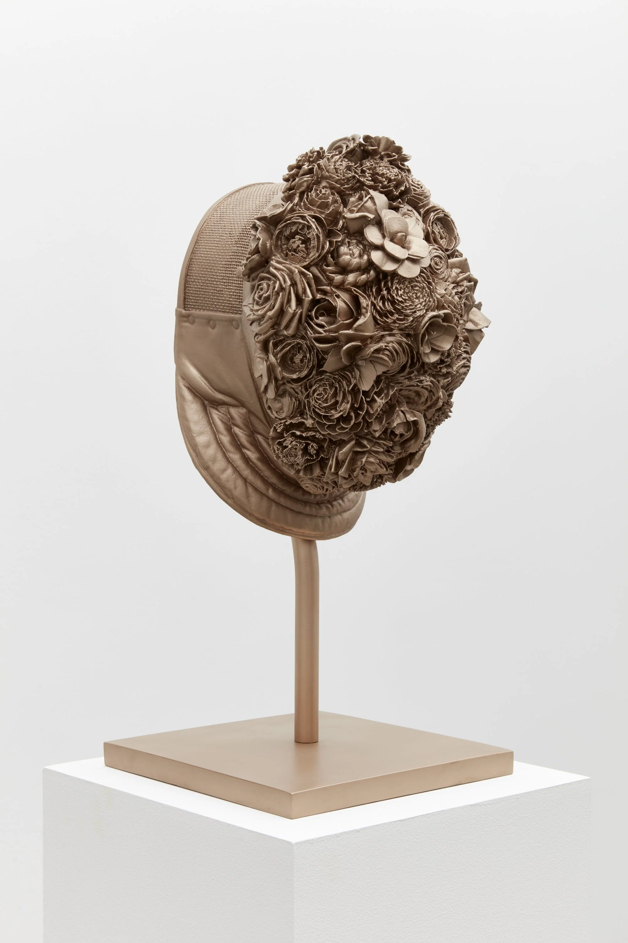  Floral Mask in Bronze , 2024 
Cast bronze, patina 
26 1/4 x 12 x 14 inches