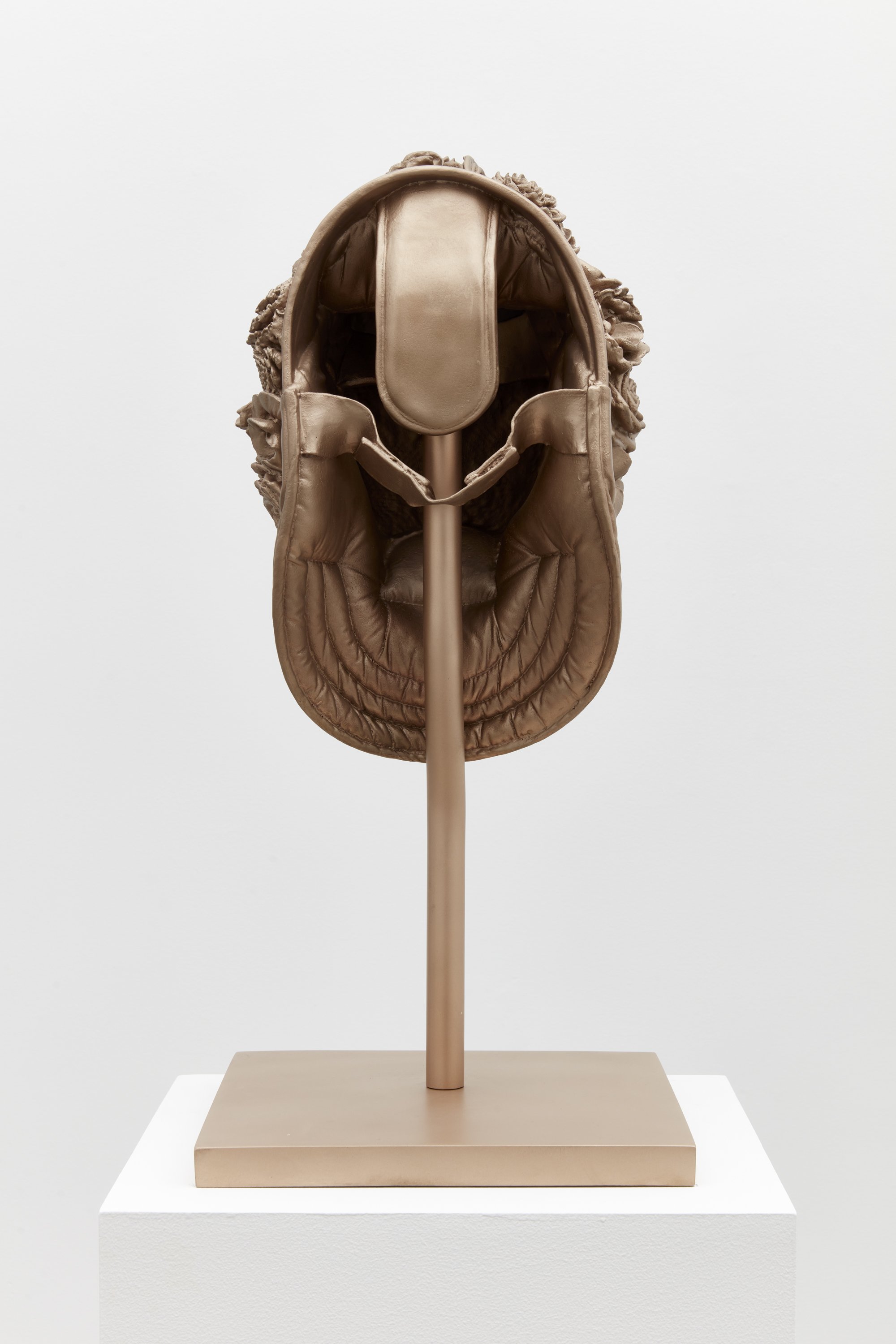  Floral Mask in Bronze , 2024 
Cast bronze, patina 
26 1/4 x 12 x 14 inches
