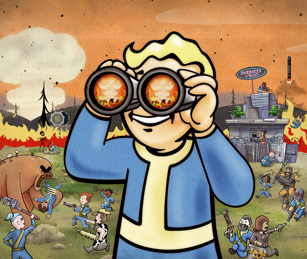 Bethesda Softworks   |   Fallout 76 "Nuclear Winter" Key art