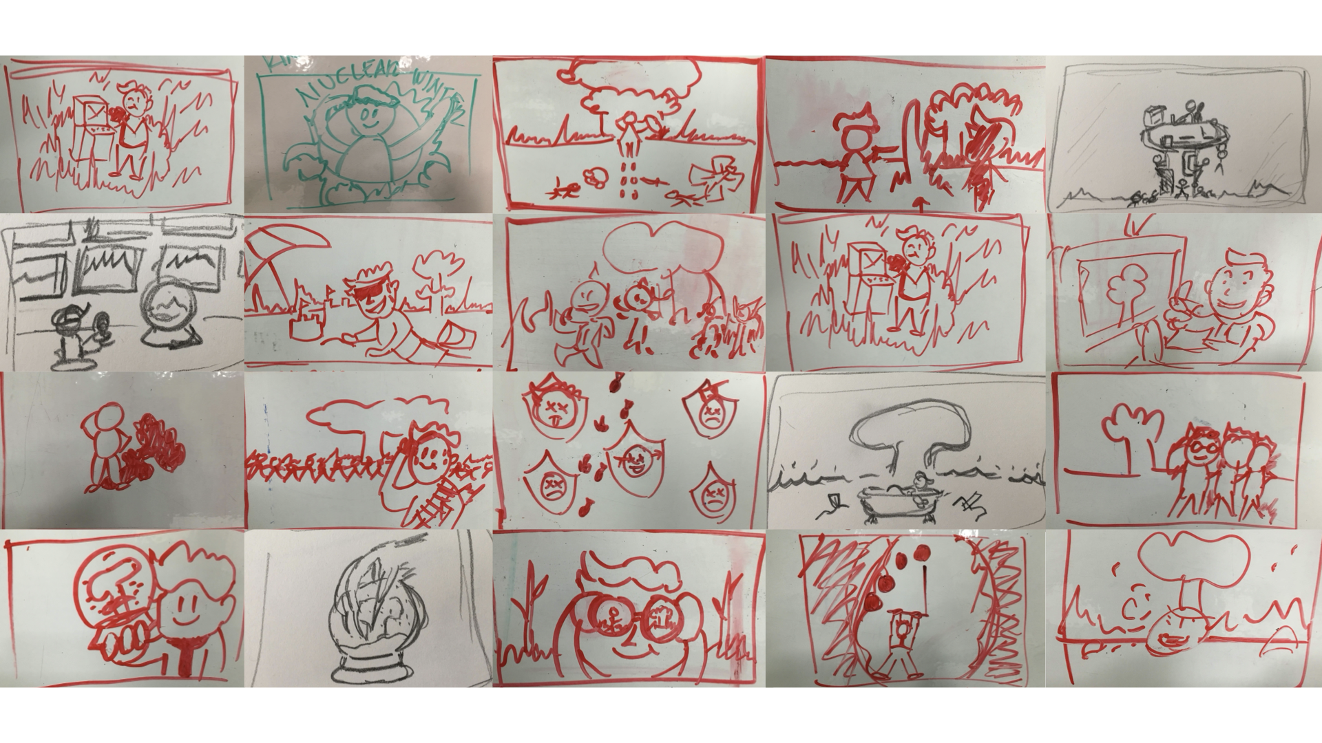 Sat in a room brainstorming and sketching ...