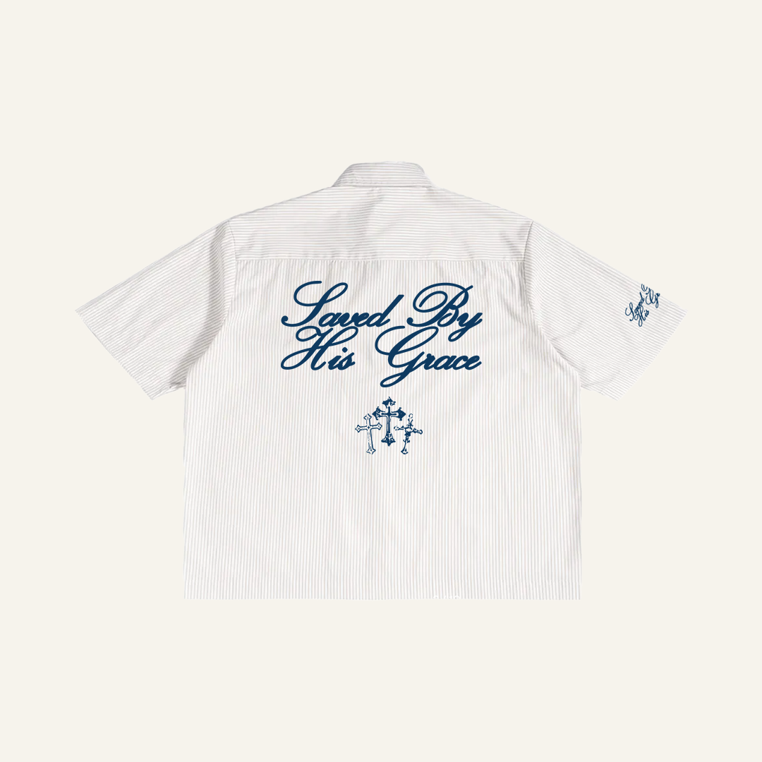 Saved By His Grace (Button Down)