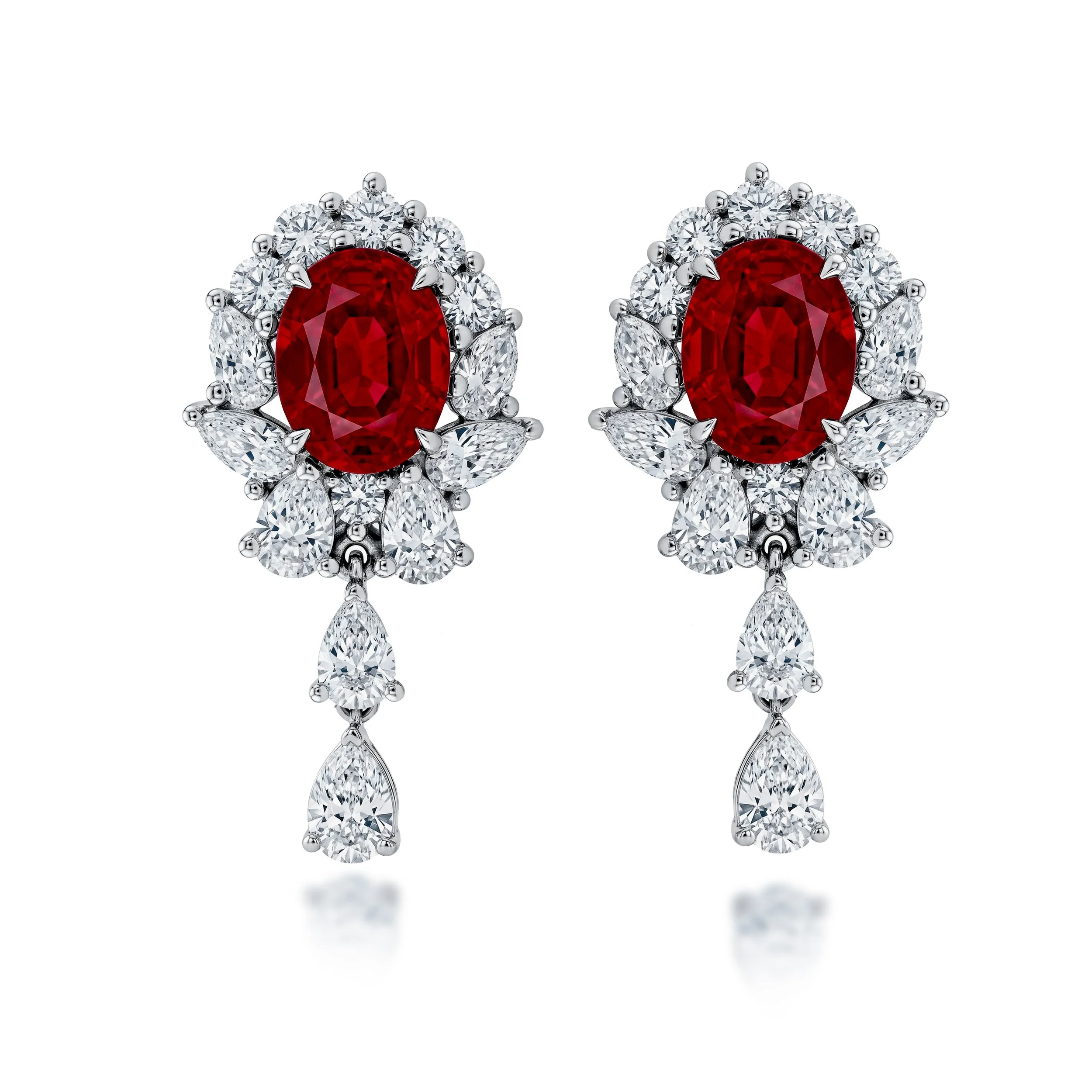 Ruby Diamond Earrings (Contact Us)