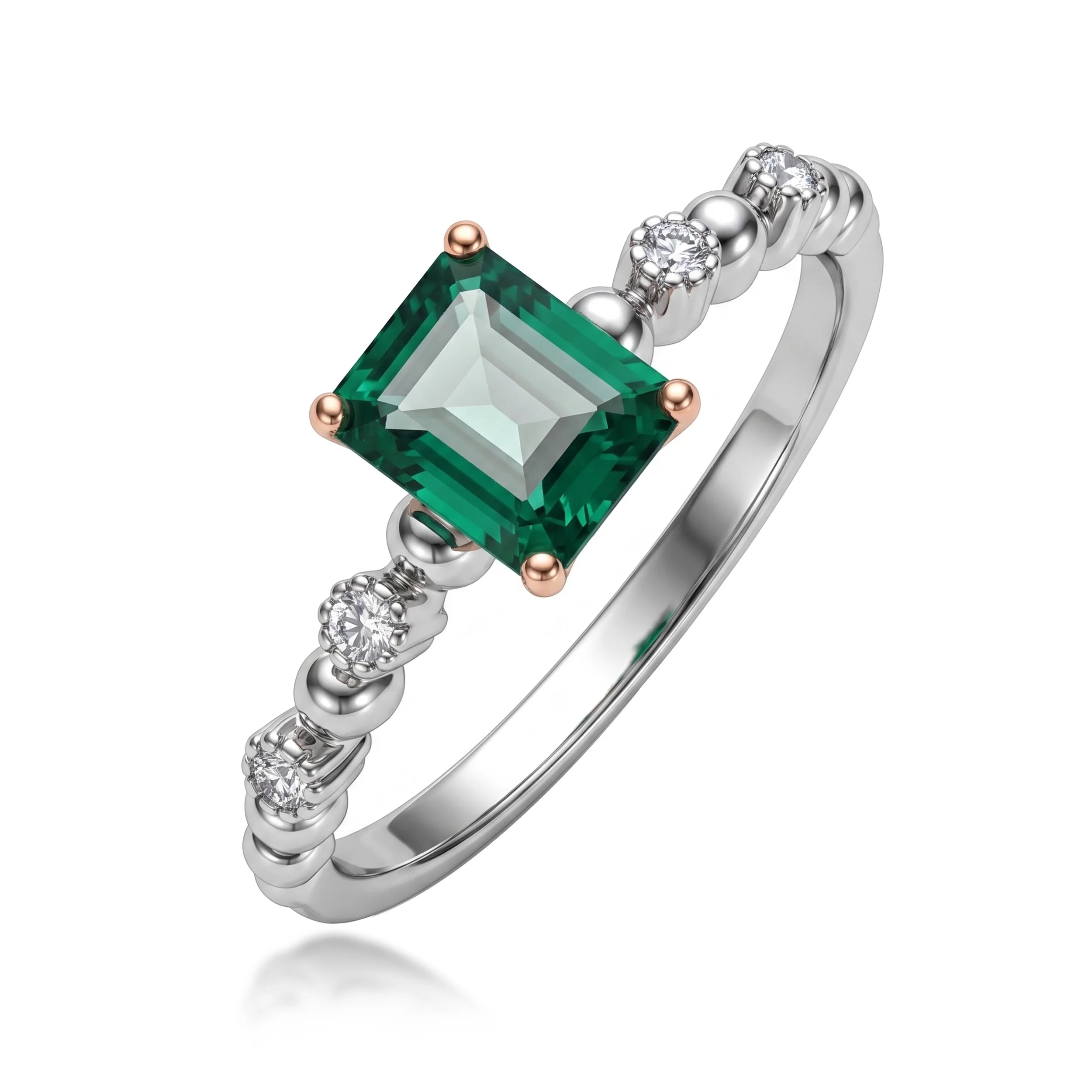 Emerald Diamond Ring