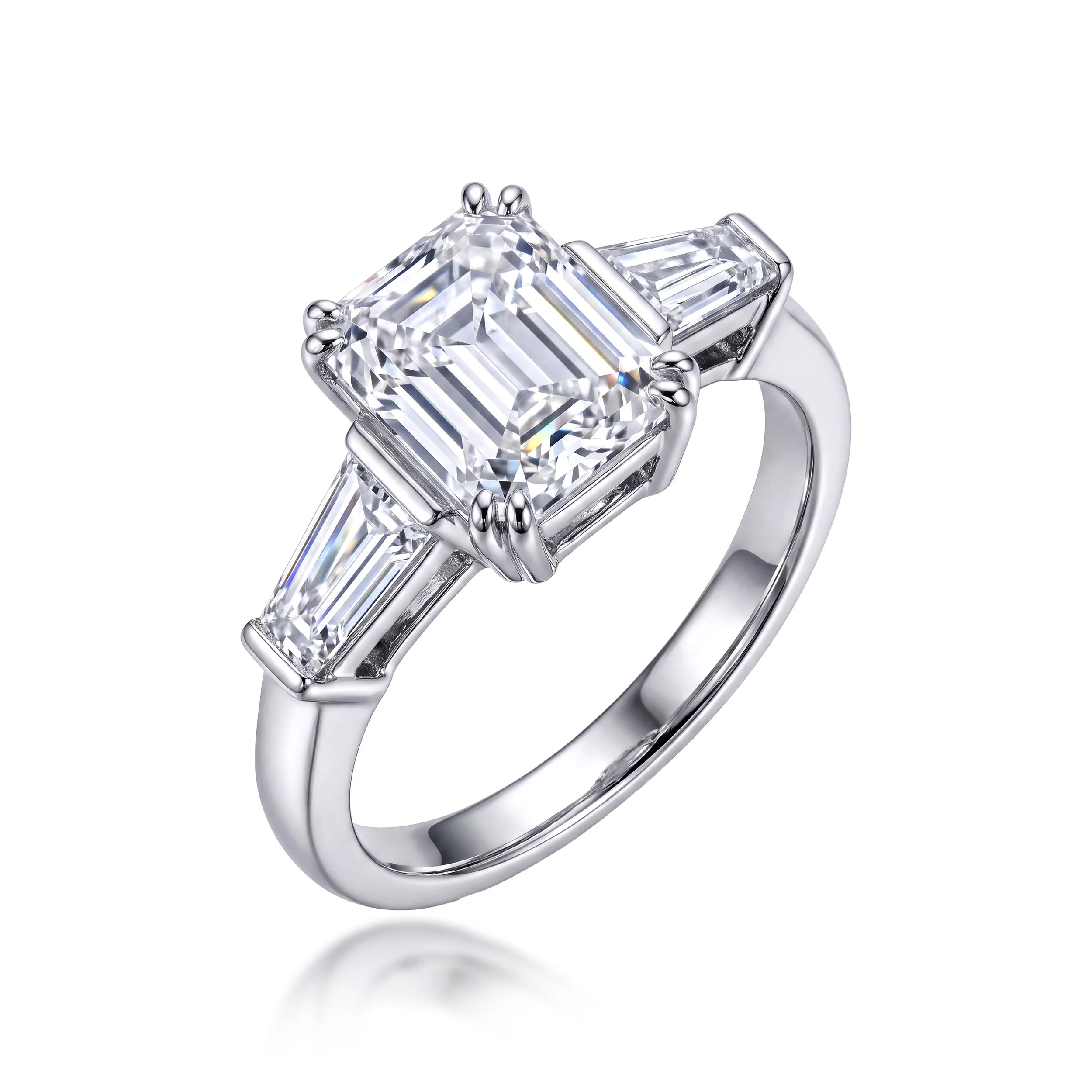 1.5 Carat Emerald Cut Diamond Ring (Contact Us)