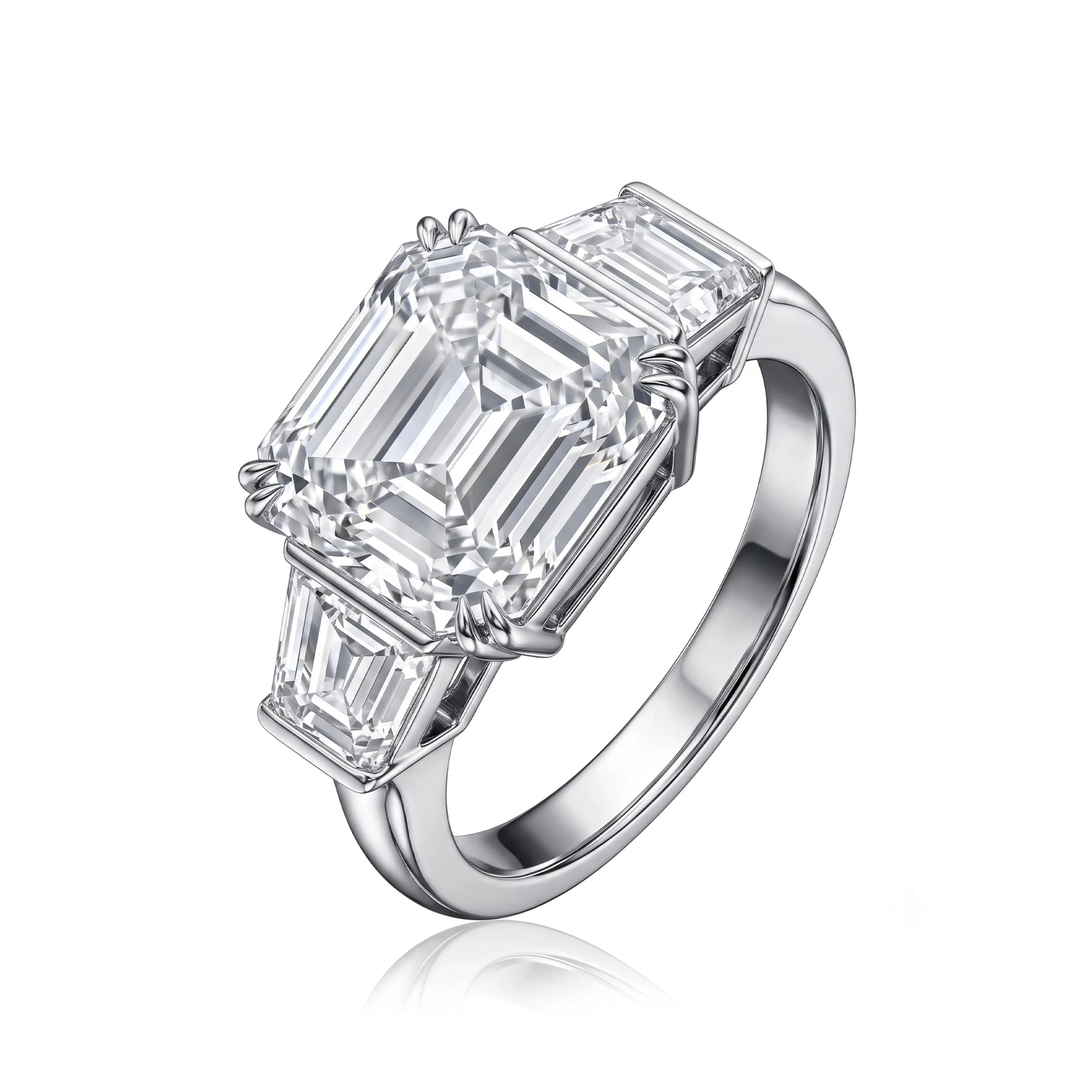 2.5 carat Ascher Cut Diamond Ring (Contact Us)