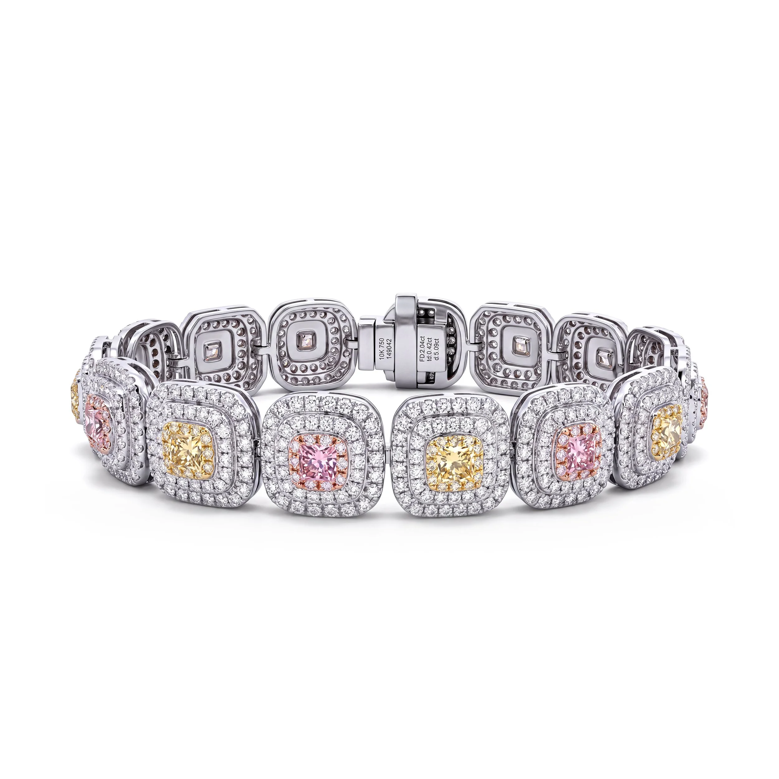 Natural Color Diamond Bracelet (Contact Us)