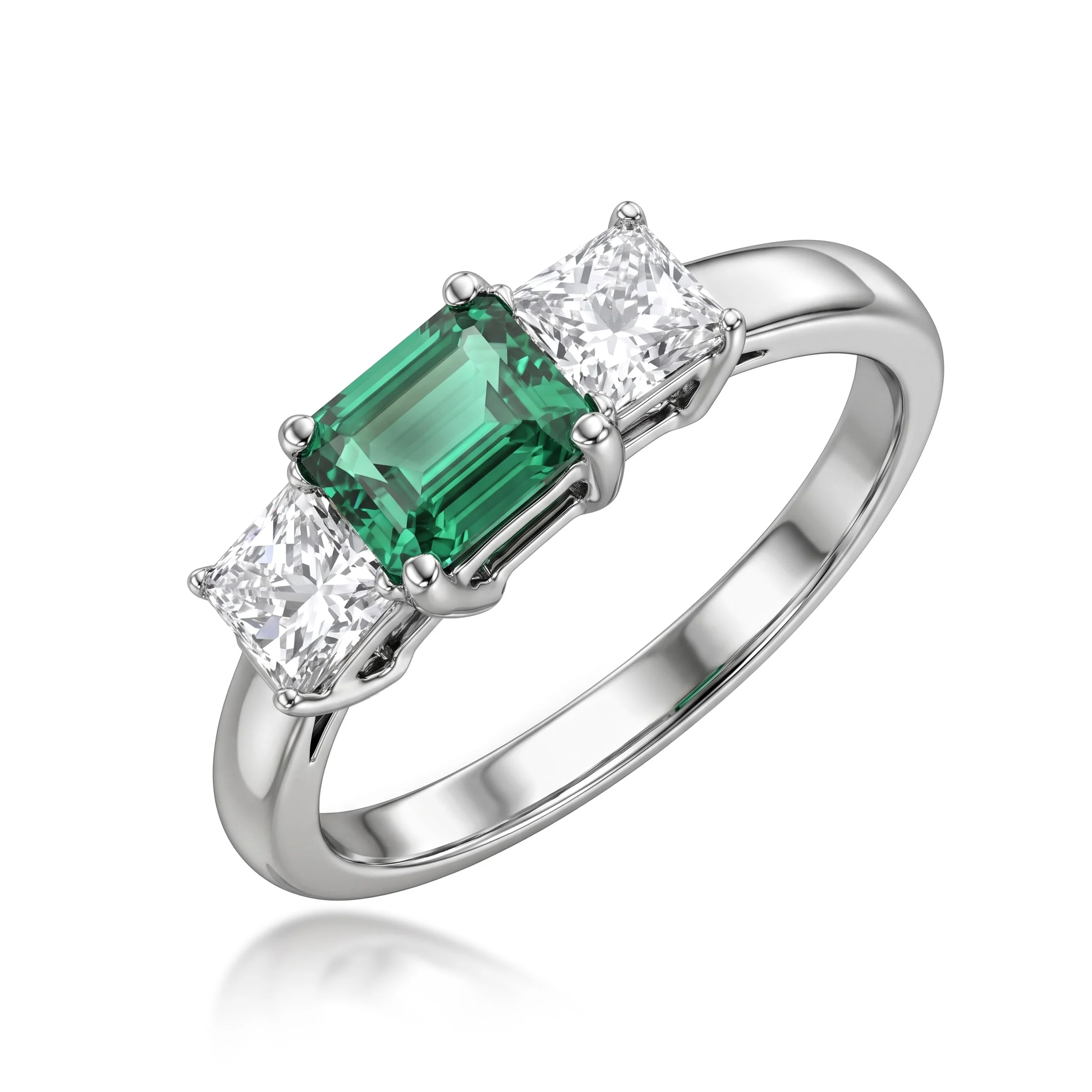 Emerald Diamond Ring (Contact Us)