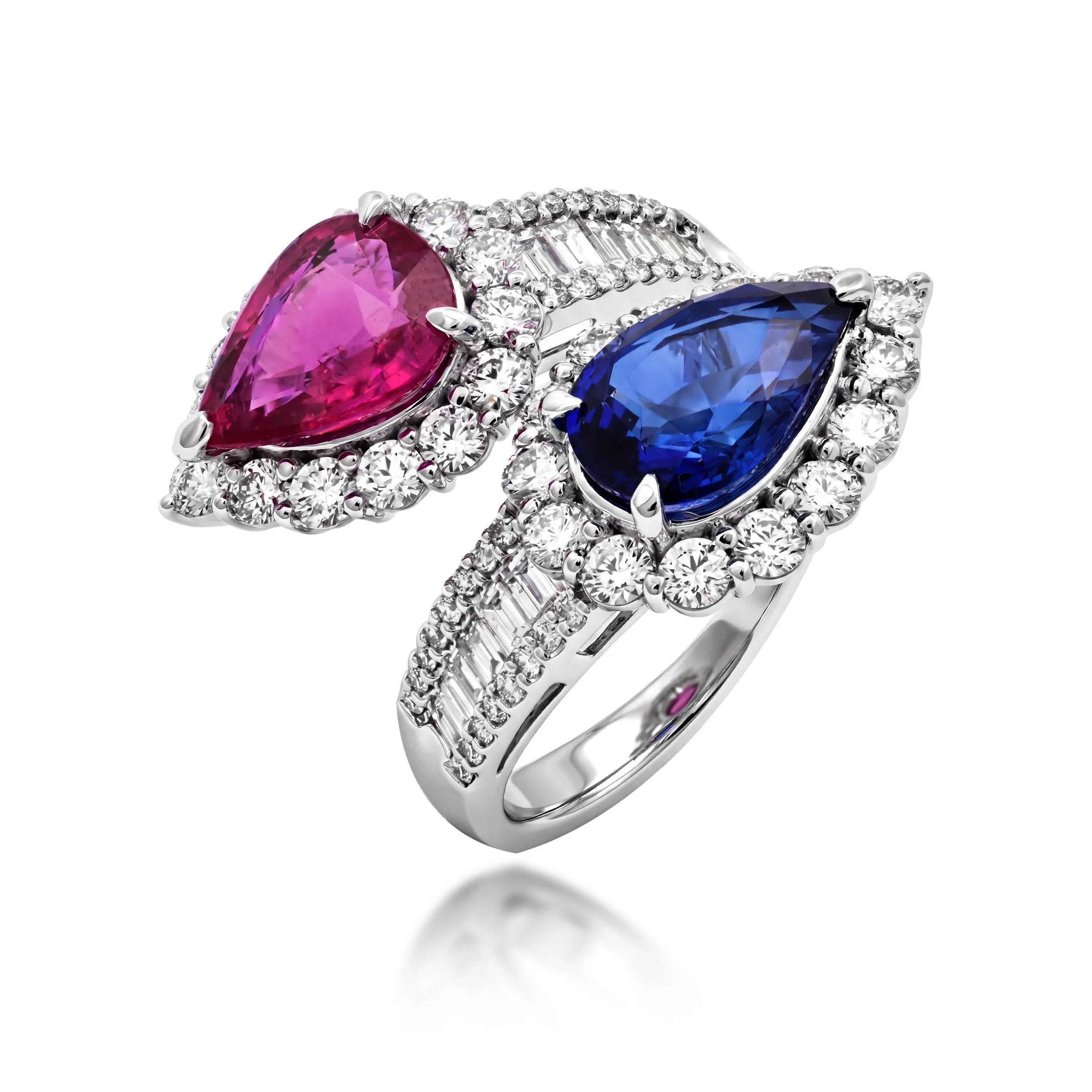 Ruby and Sapphire Diamond Ring (Contact Us)