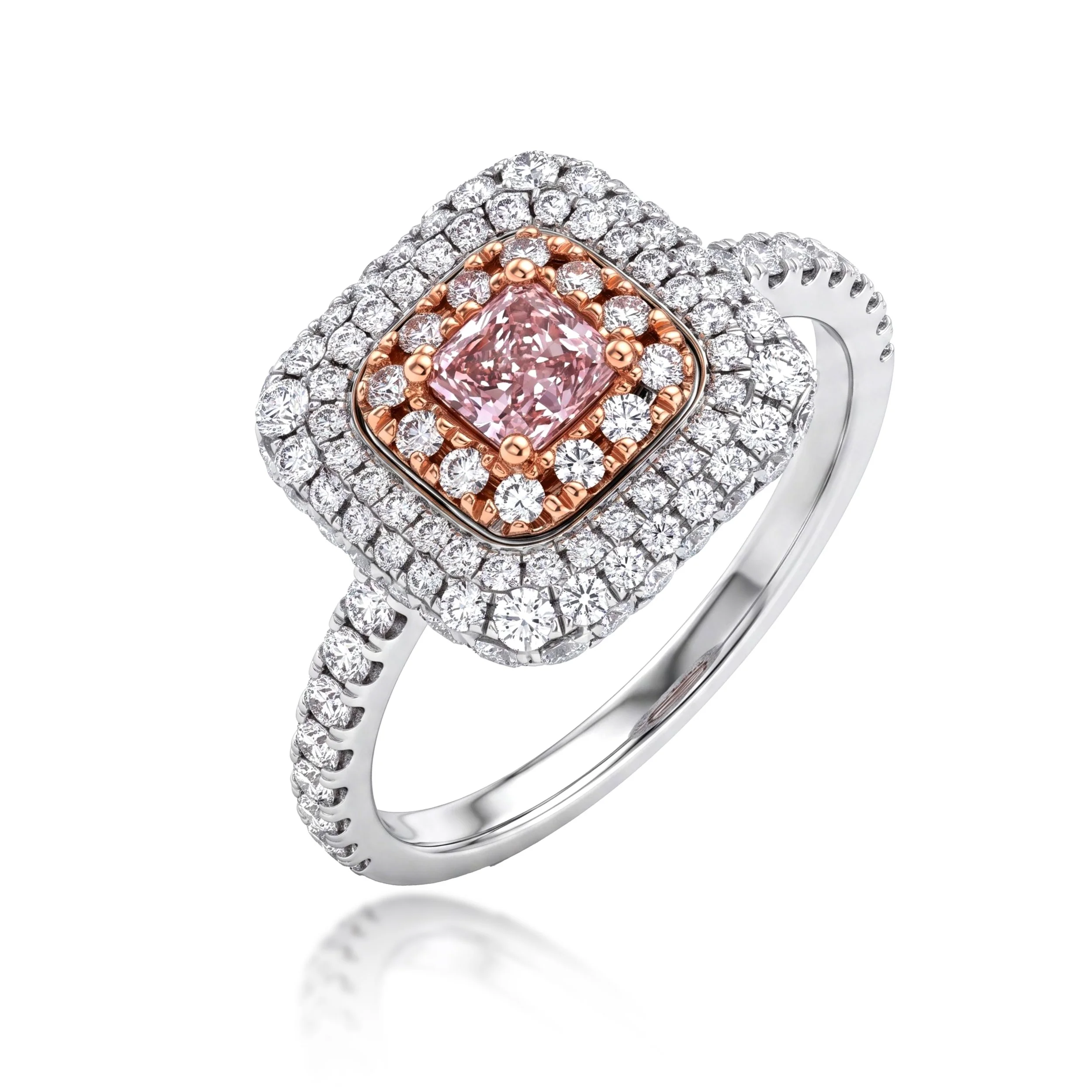 Pink Diamond Ring
