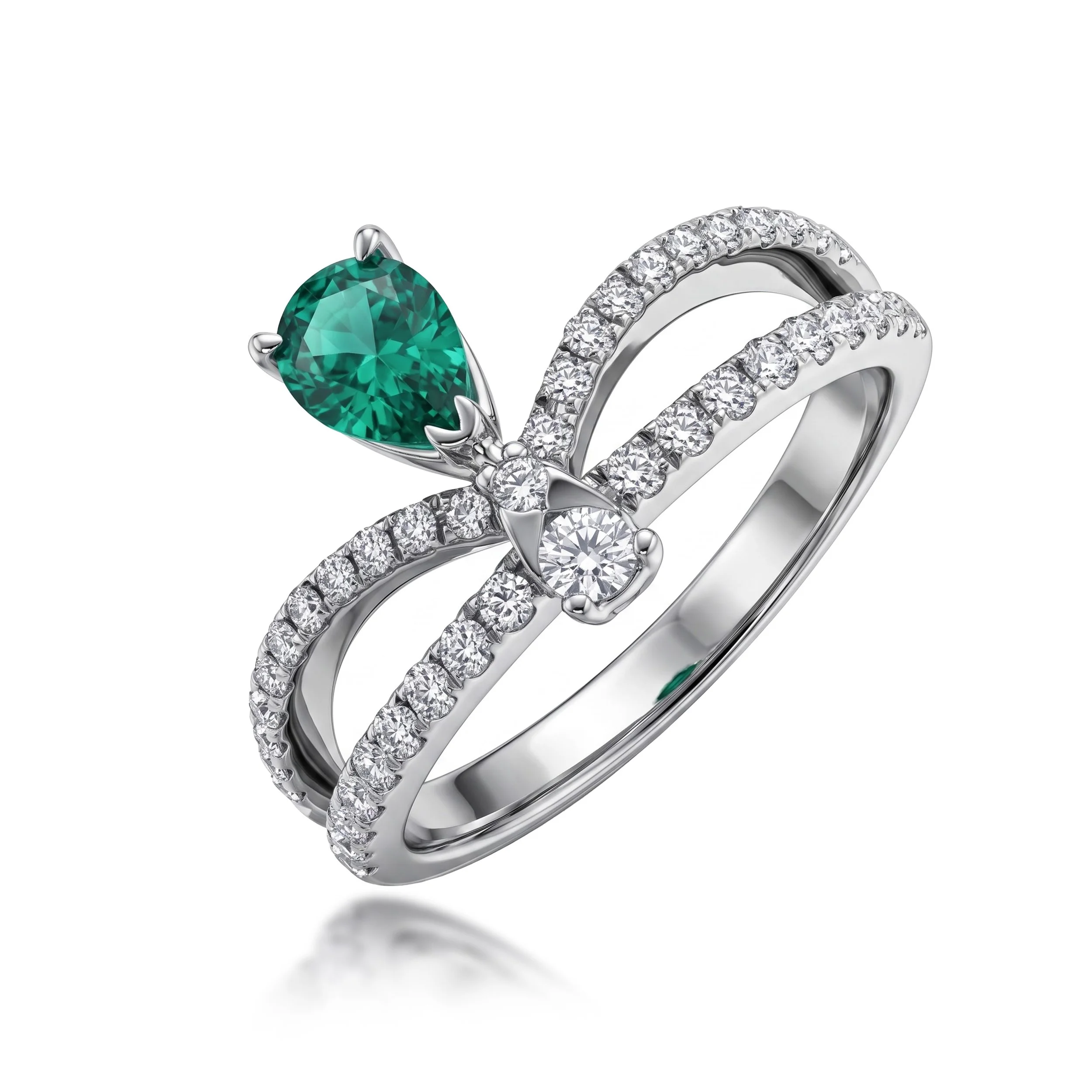 Emerald Diamond Ring (Contact Us)
