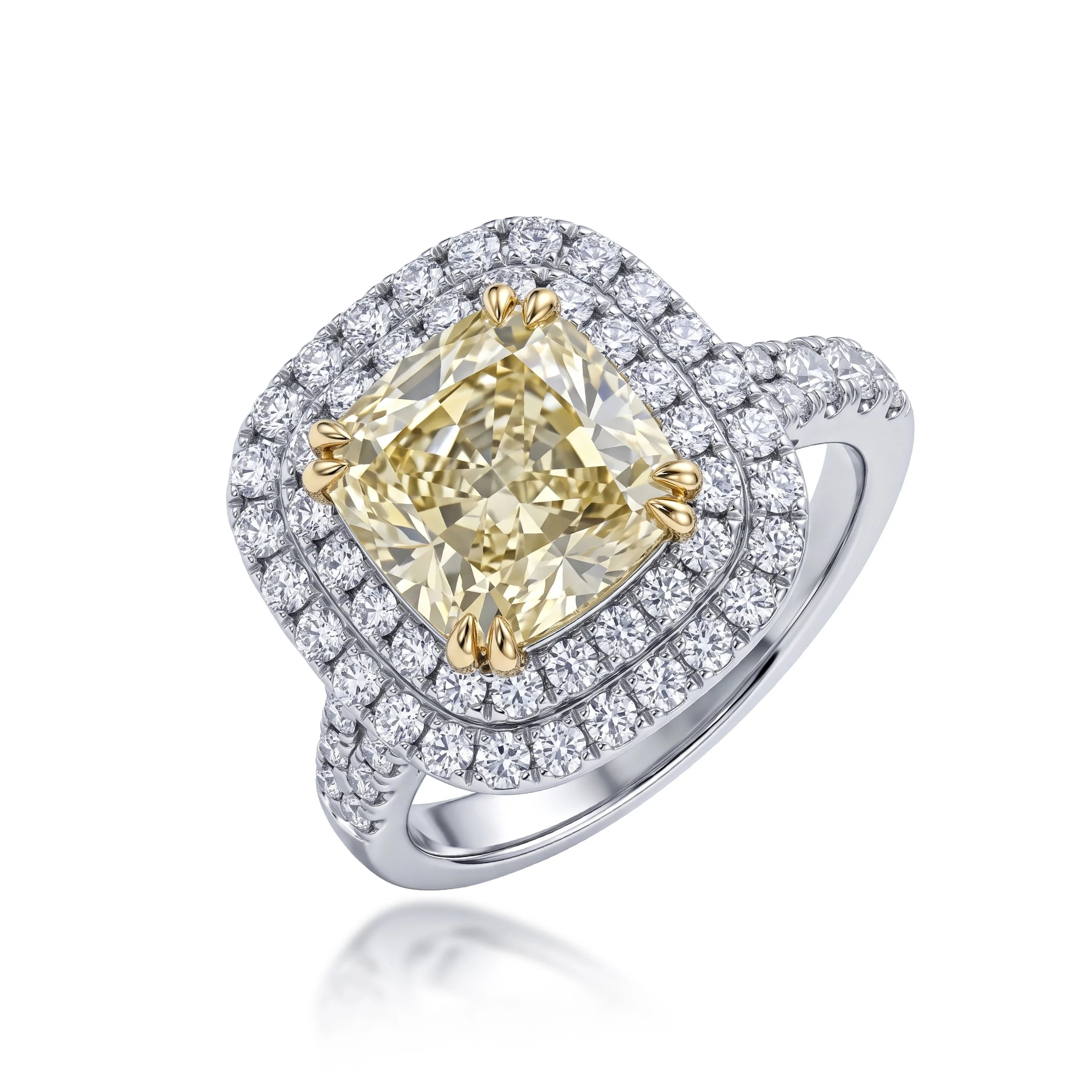 Fancy Yellow Diamond Ring (Contact us)