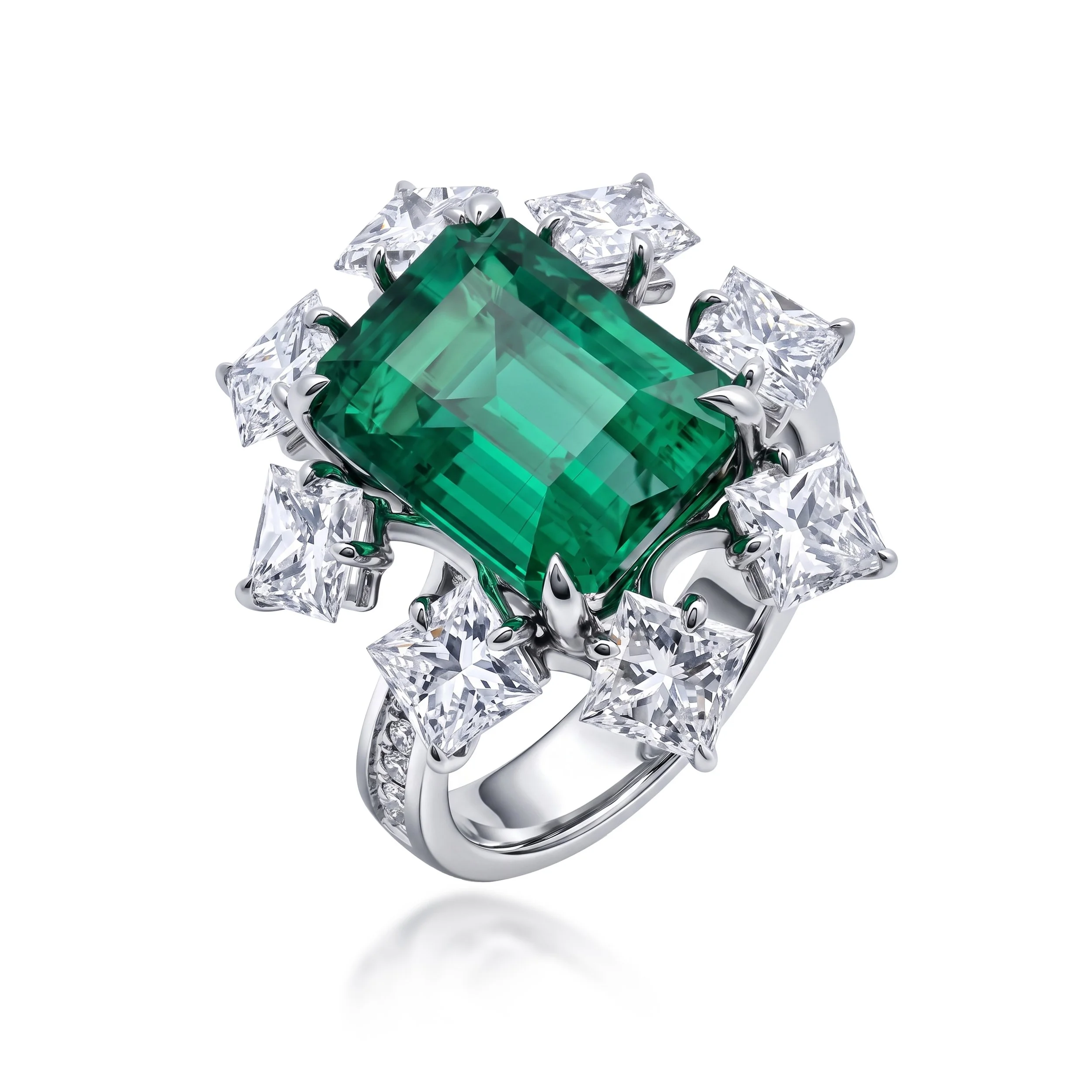 Emerald Diamond Ring (Contact Us)