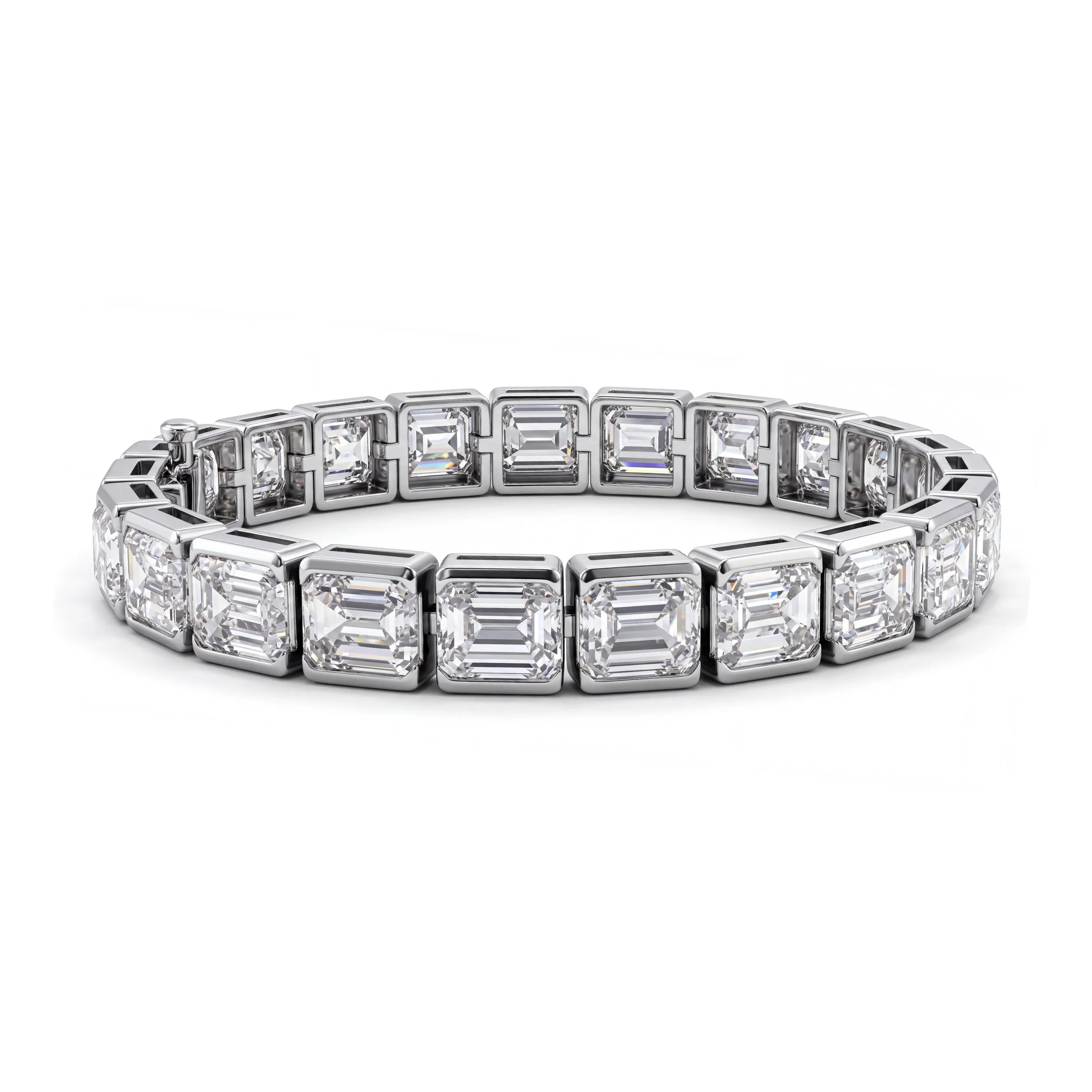 Emerald Cut Diamond Bracelet