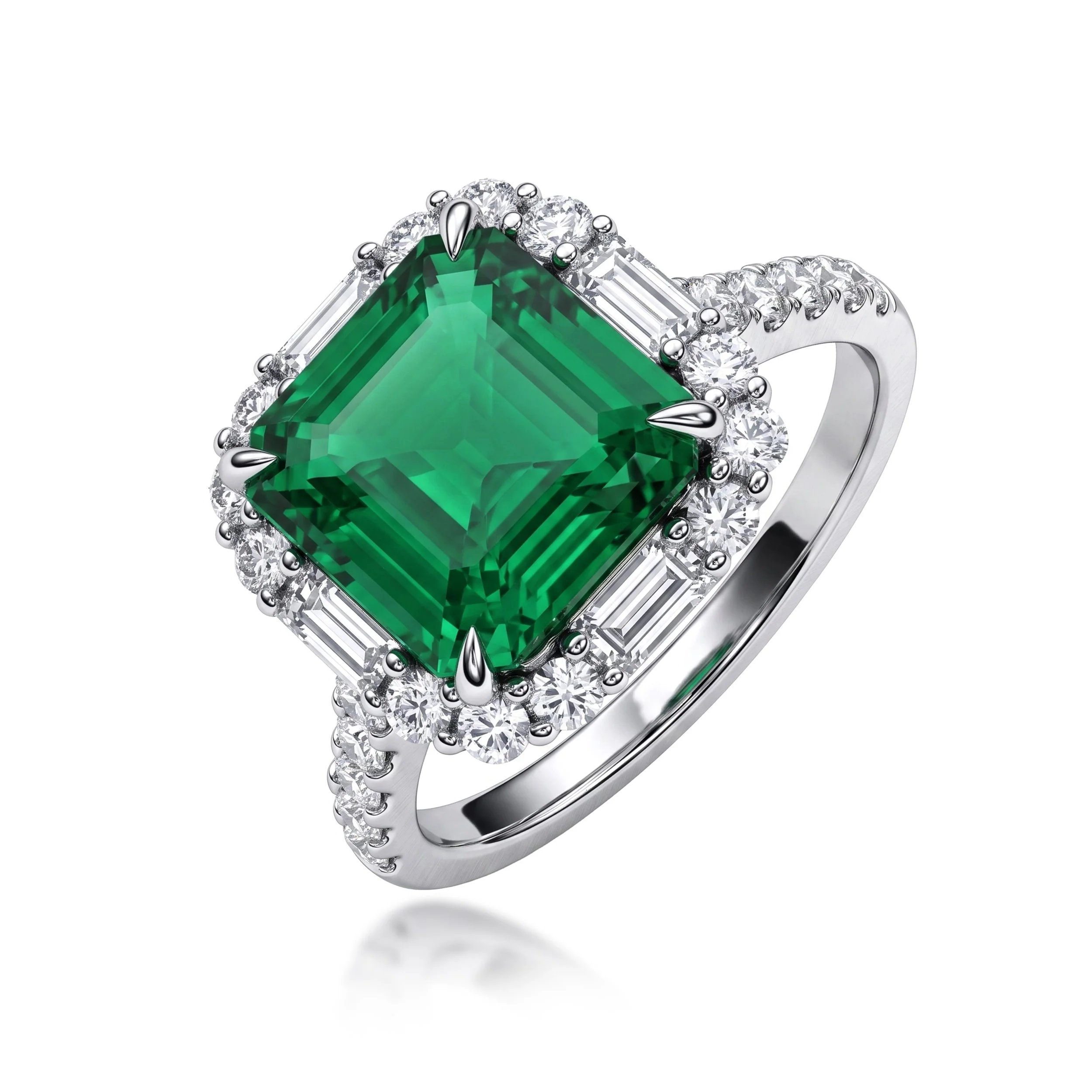 Emerald Diamond Ring (Contact Us)