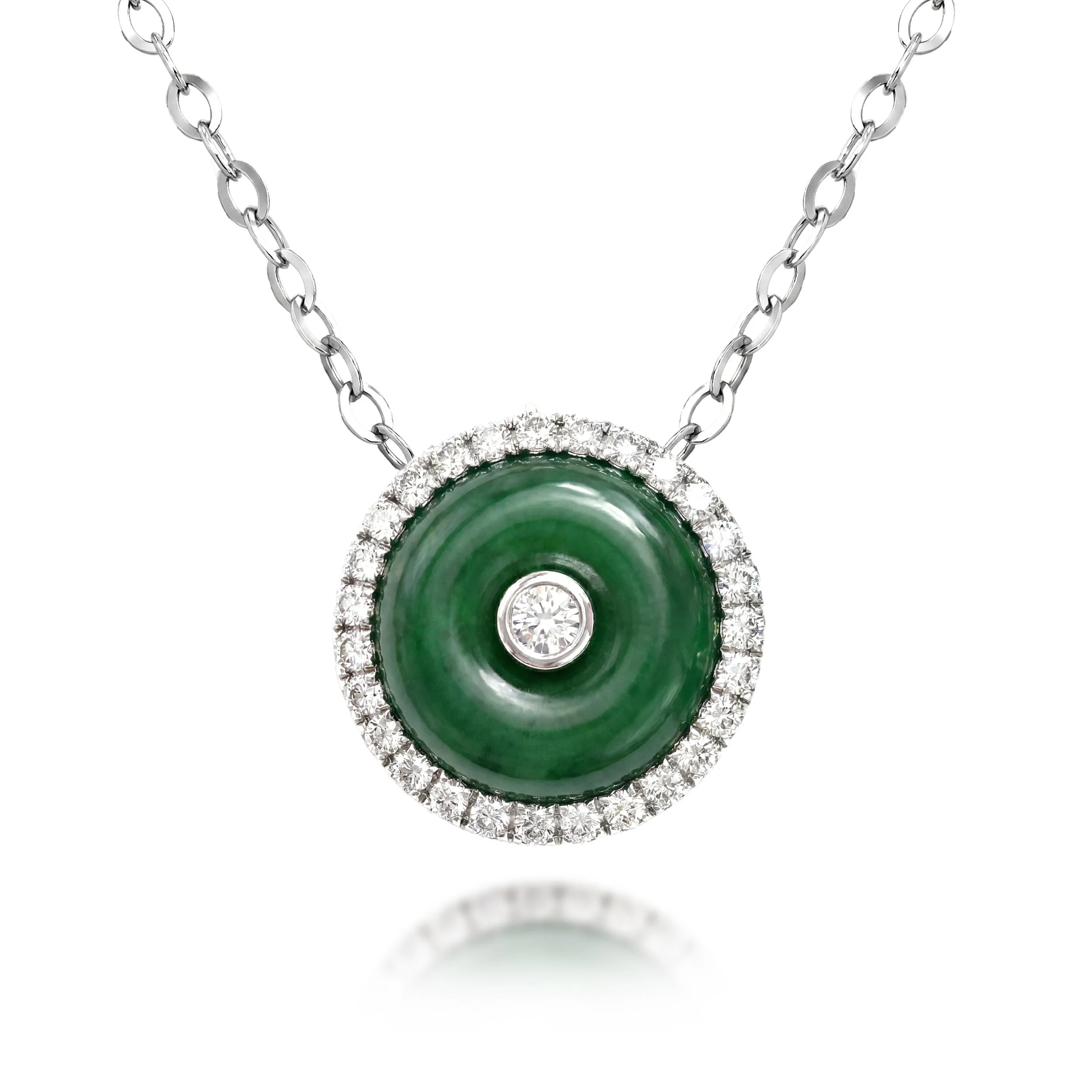 Jade Diamond Necklace (Contact Us)