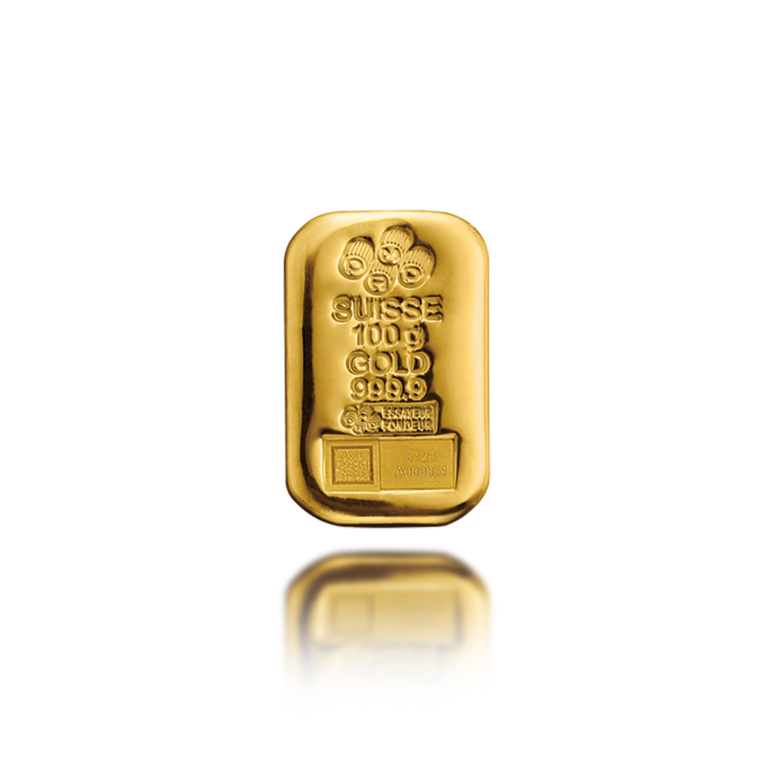 PAMP Gold Cast Bar - 100g
