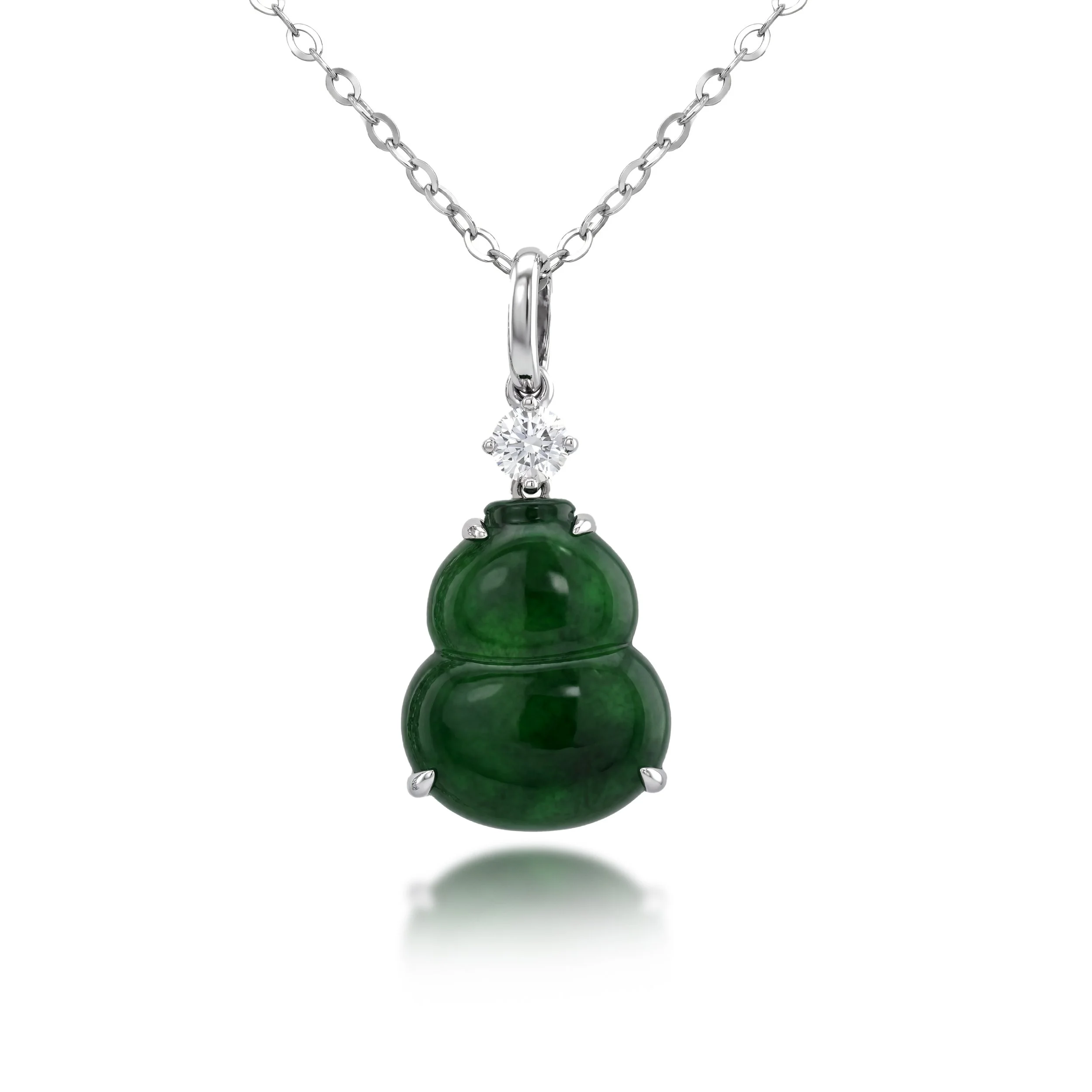 Jade Diamond Necklace (Contact Us)