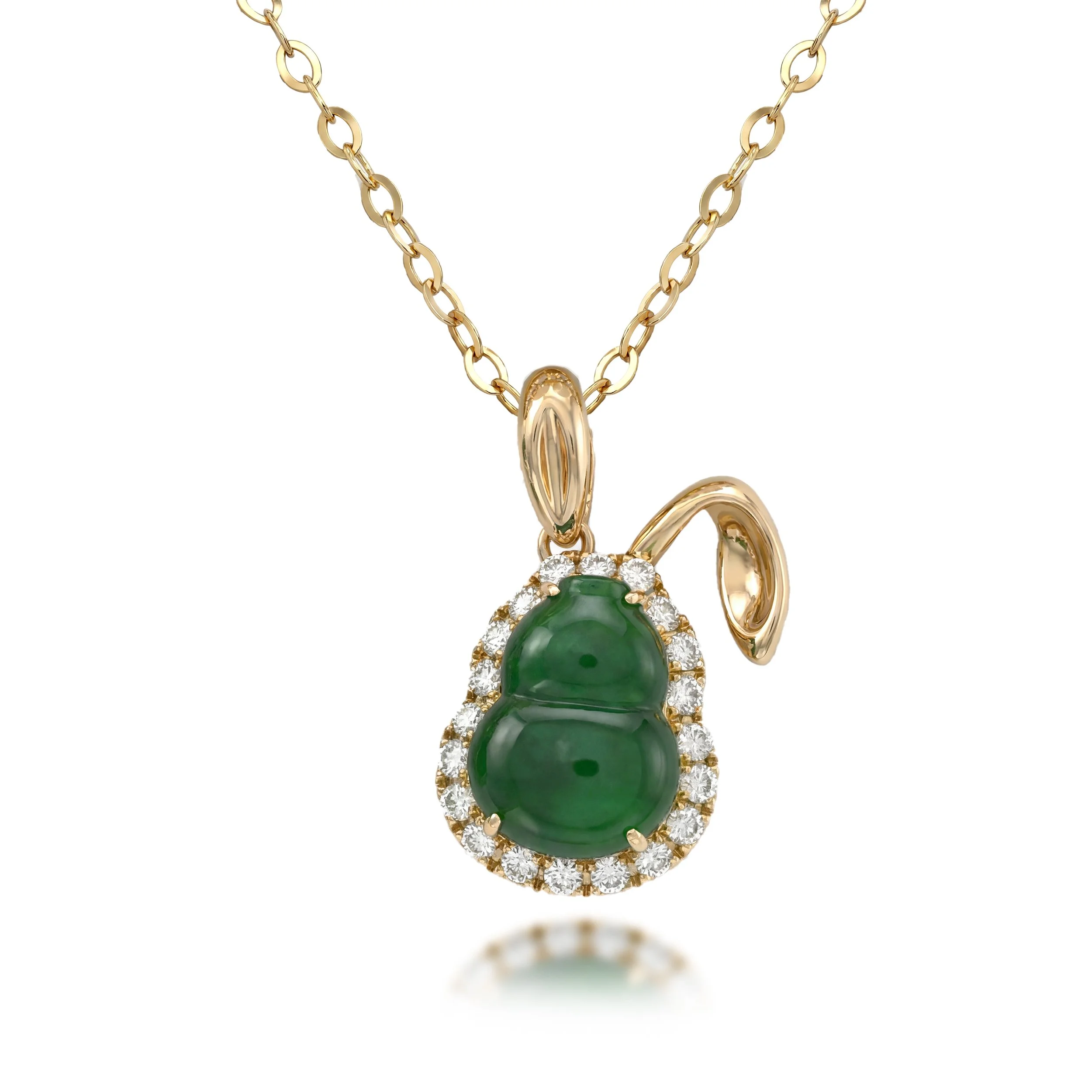 Jade Diamond Necklace (Contact Us)