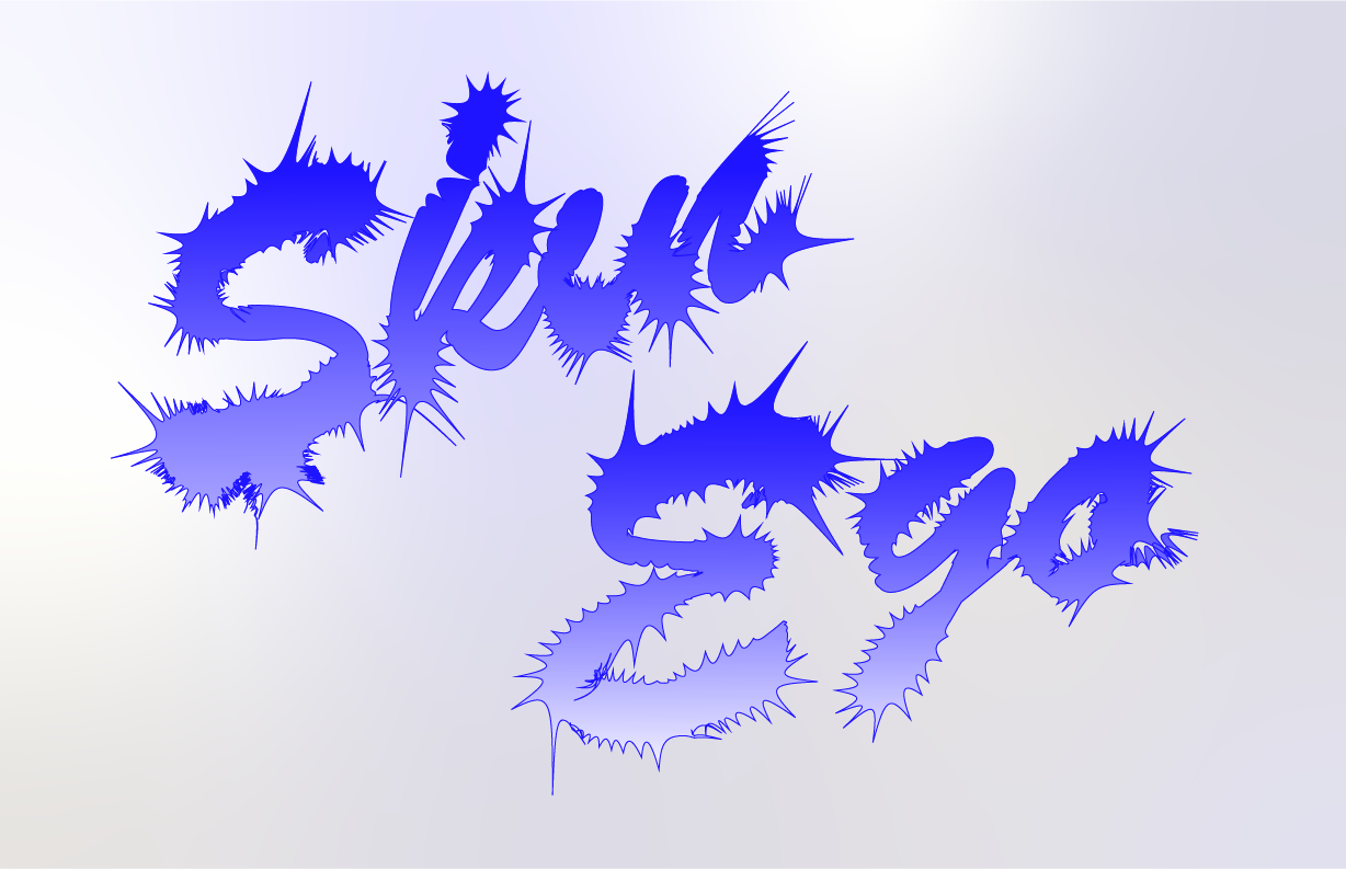 Shattered text displaying '2024' in blue with spiky edges on a blurred dark and light background.