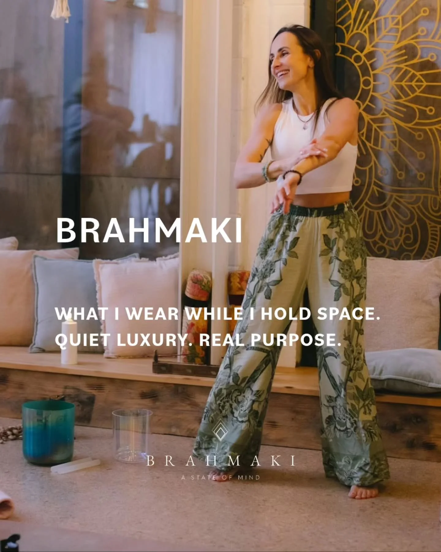 Some things happen light and flow on their own.
I wear @brahmaki the way I live my work: with intention.
And I heard, why aren't you being the ambassador?

Universe heard it.

I opened Luv Yourself Space in Brahmaki. I&rsquo;ve hosted events in it, h