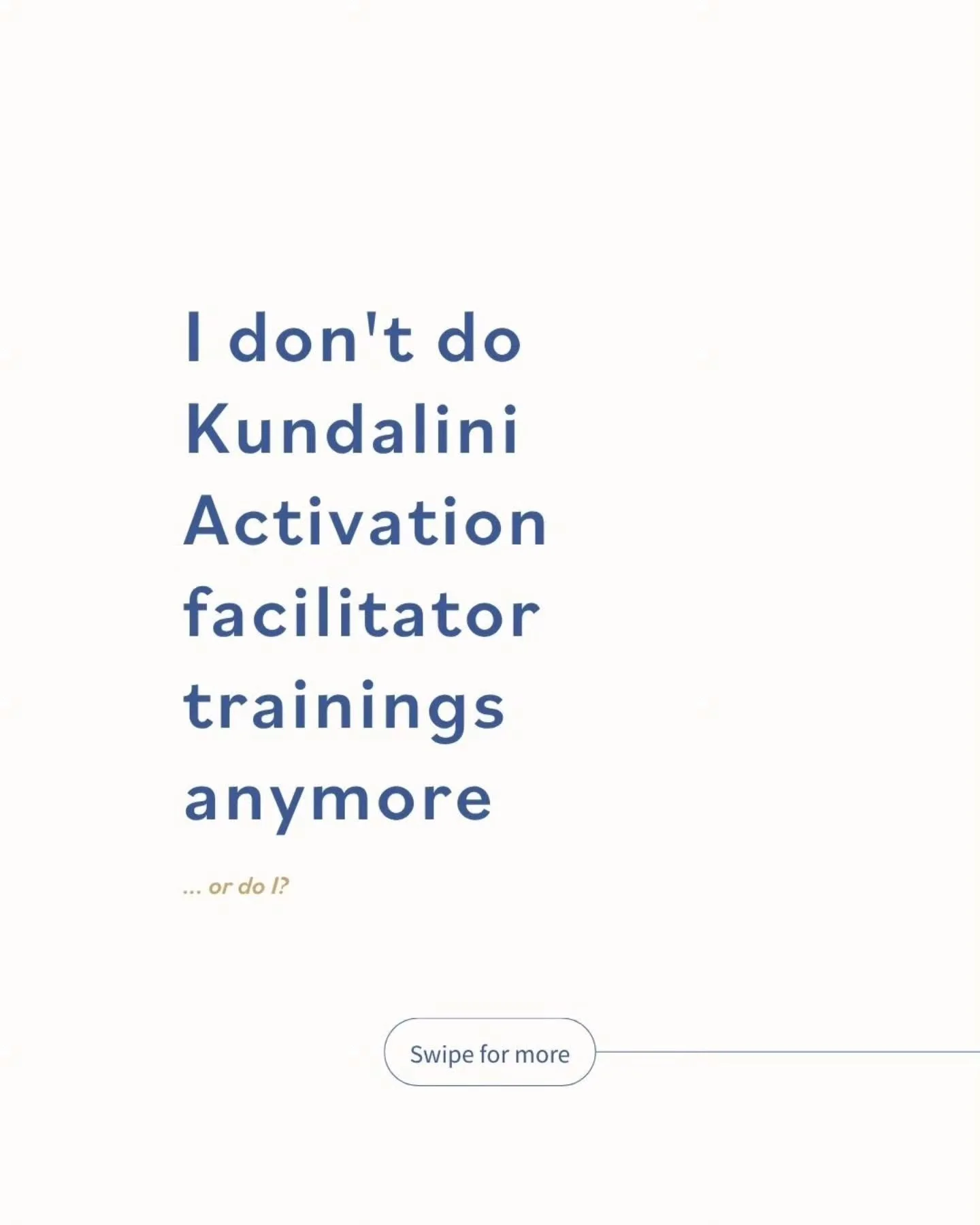 I don't do Kundalini Activation Facilitator trainings anymore.
I do sacred unravelling. I do initiations. I do the thing that cracks you open in all the right places and shows you the universe you've been carrying inside you this whole time.
@the_ene