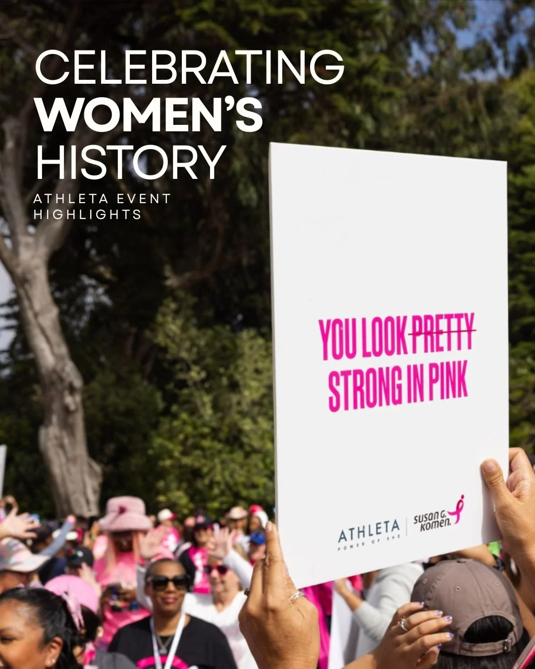 Happy Women&rsquo;s History Month! 🤍

We&rsquo;ve been lucky to work on some really meaningful projects celebrating women, from @athleta Women Who Move campaign event to their activation at the Susan G. Komen Breast Cancer Walk @susangkomen 

As a f