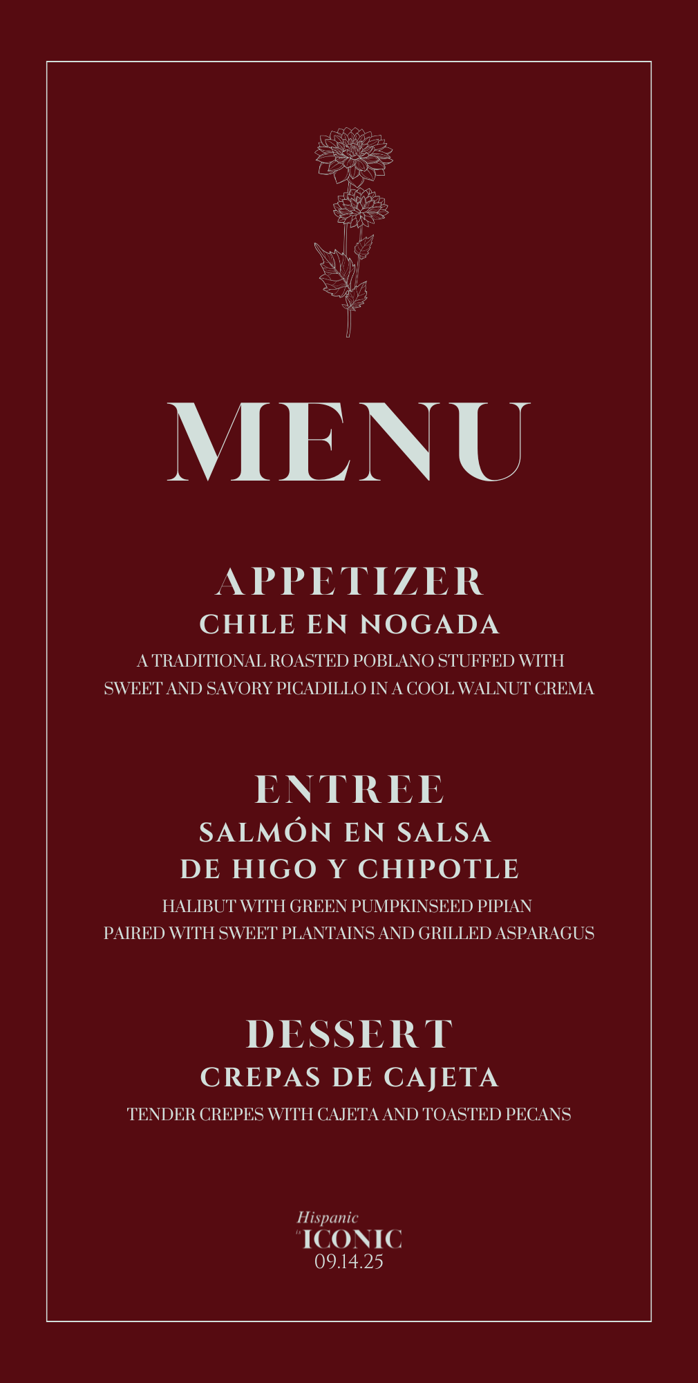 Dinner Menu