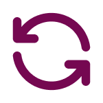 Purple Refresh or Reload Icon