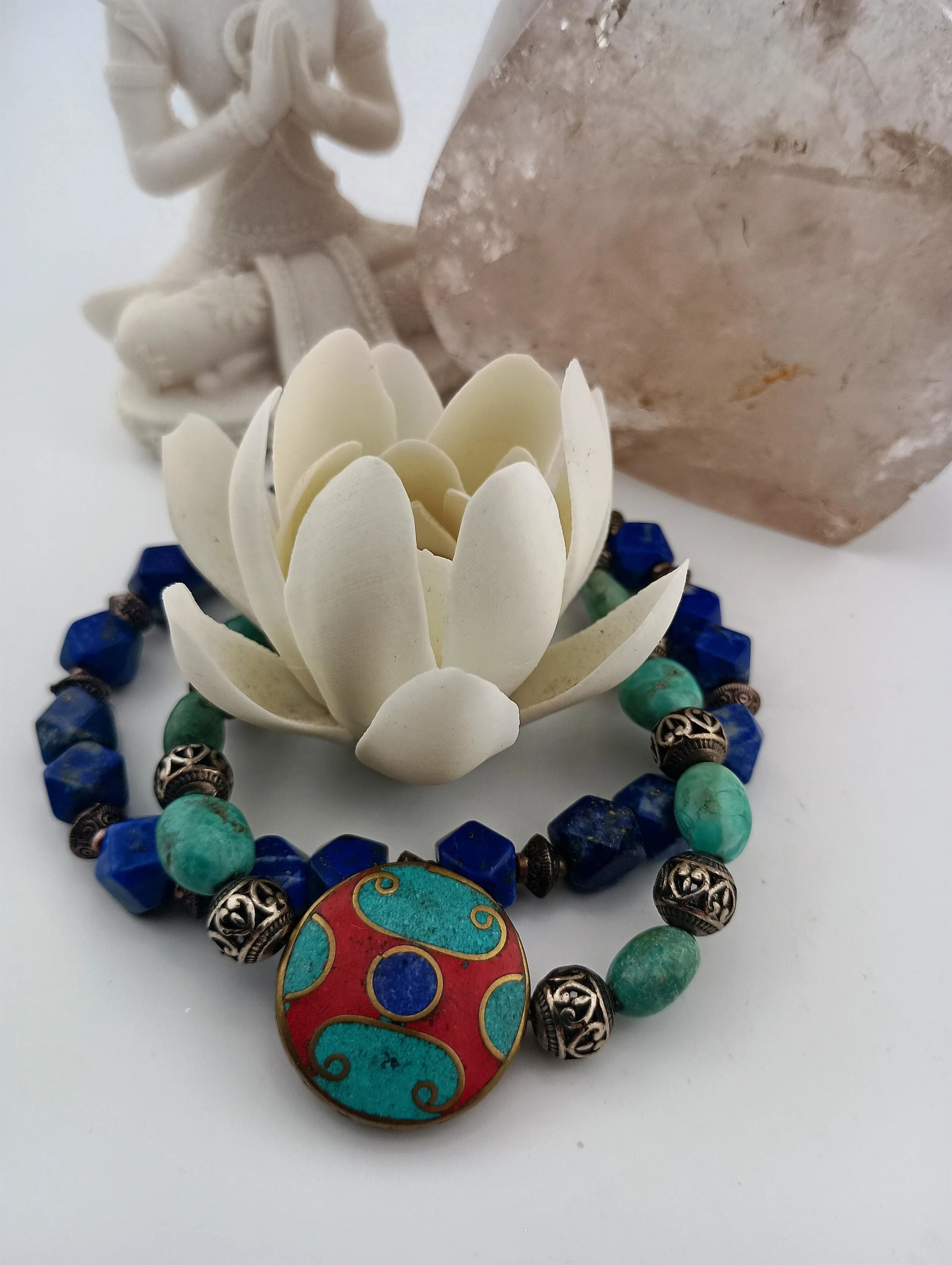 SGBB8 Tibetan 2 strand crystal Buddha Lotus 2.JPG