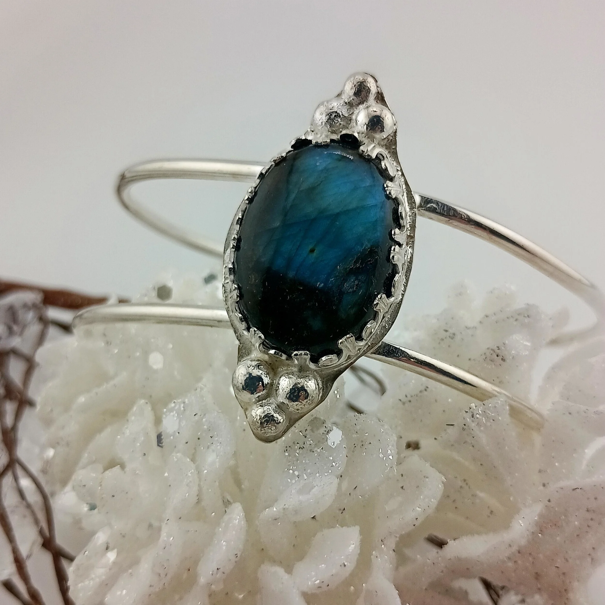 Labradorite Cuff Pinecones White Close Up.JPG