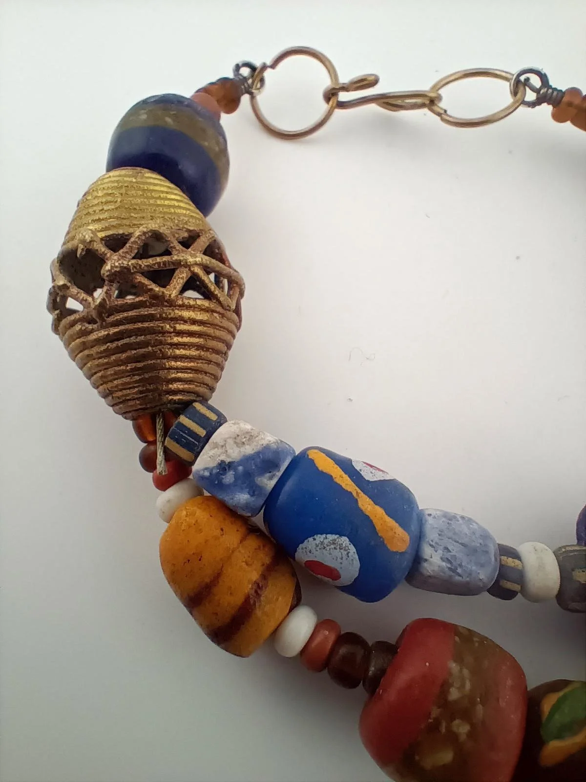 SGBB6 African Beaded Bracelet Close up.JPG
