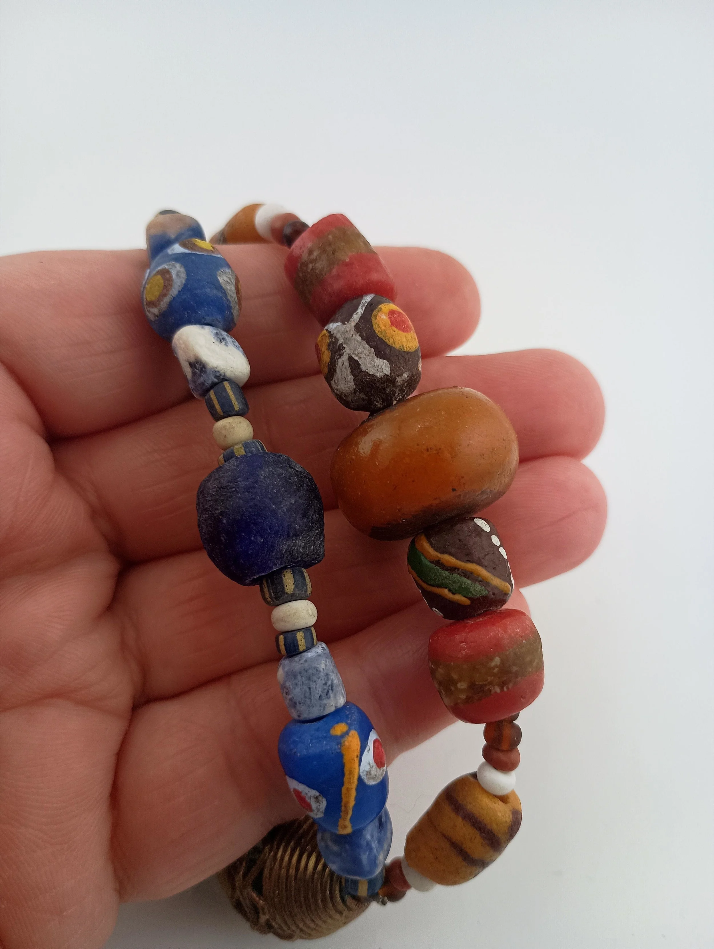 SGBB6 AfricanBeaded Bracelet in hand.JPG
