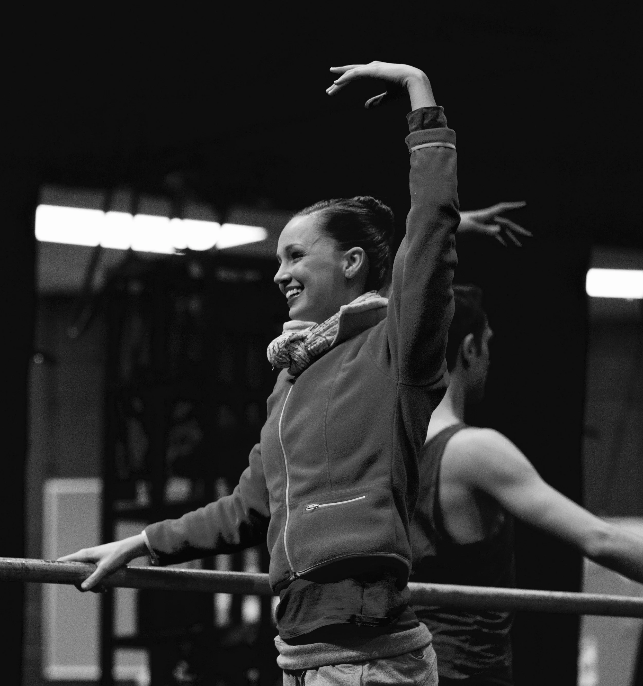 Pre Show Company Class. Aspen Santa Fe Ballet. Photo: Roaslie O'Connor